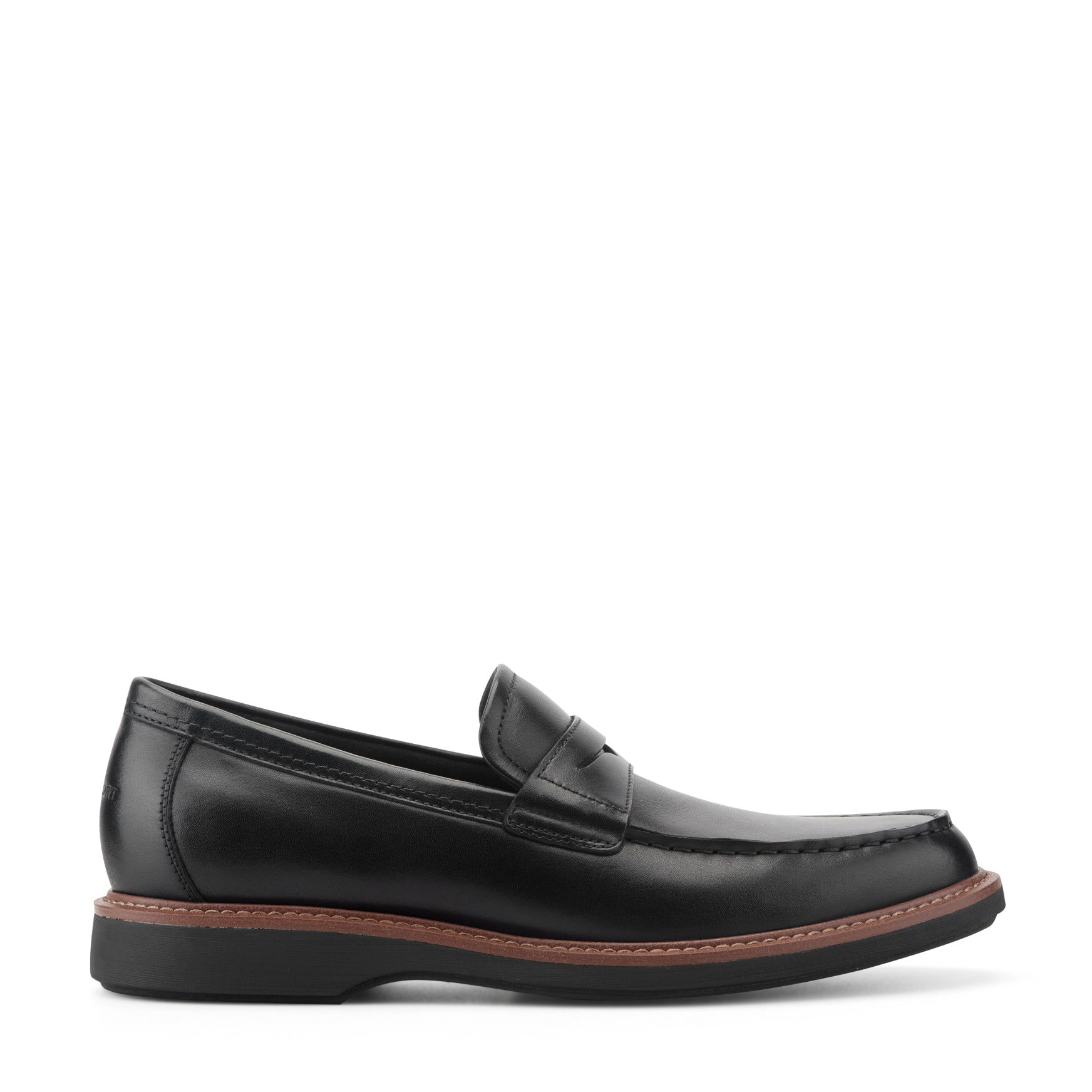 Men\'s Black Leather Slip-On Penny Loafers Ronny Black Calf Leather Men main image 3