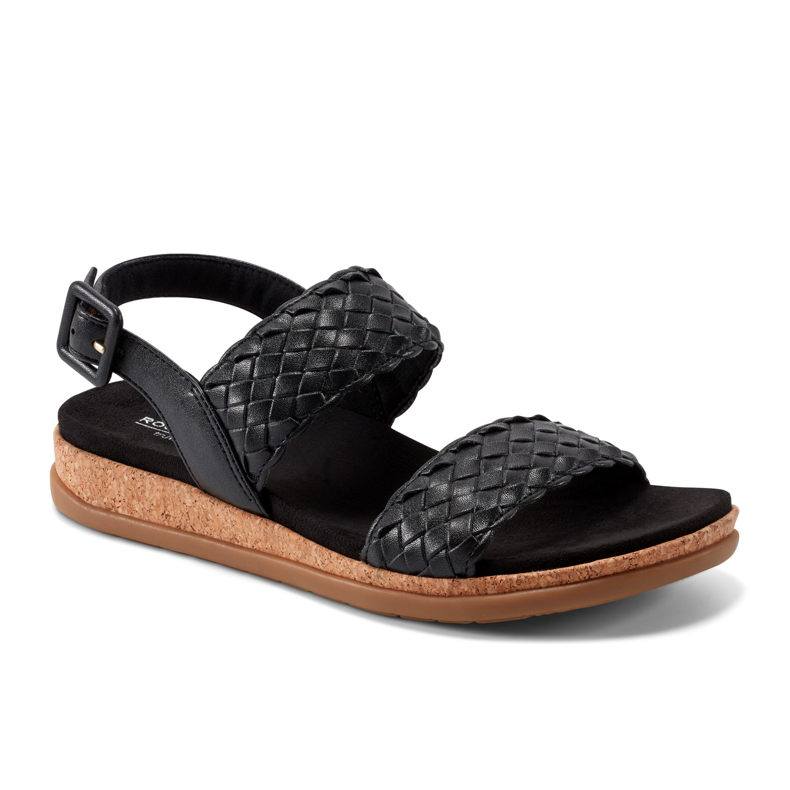 Women's Yarelia Open Toe Casual Slingback Sandals Black Rockport