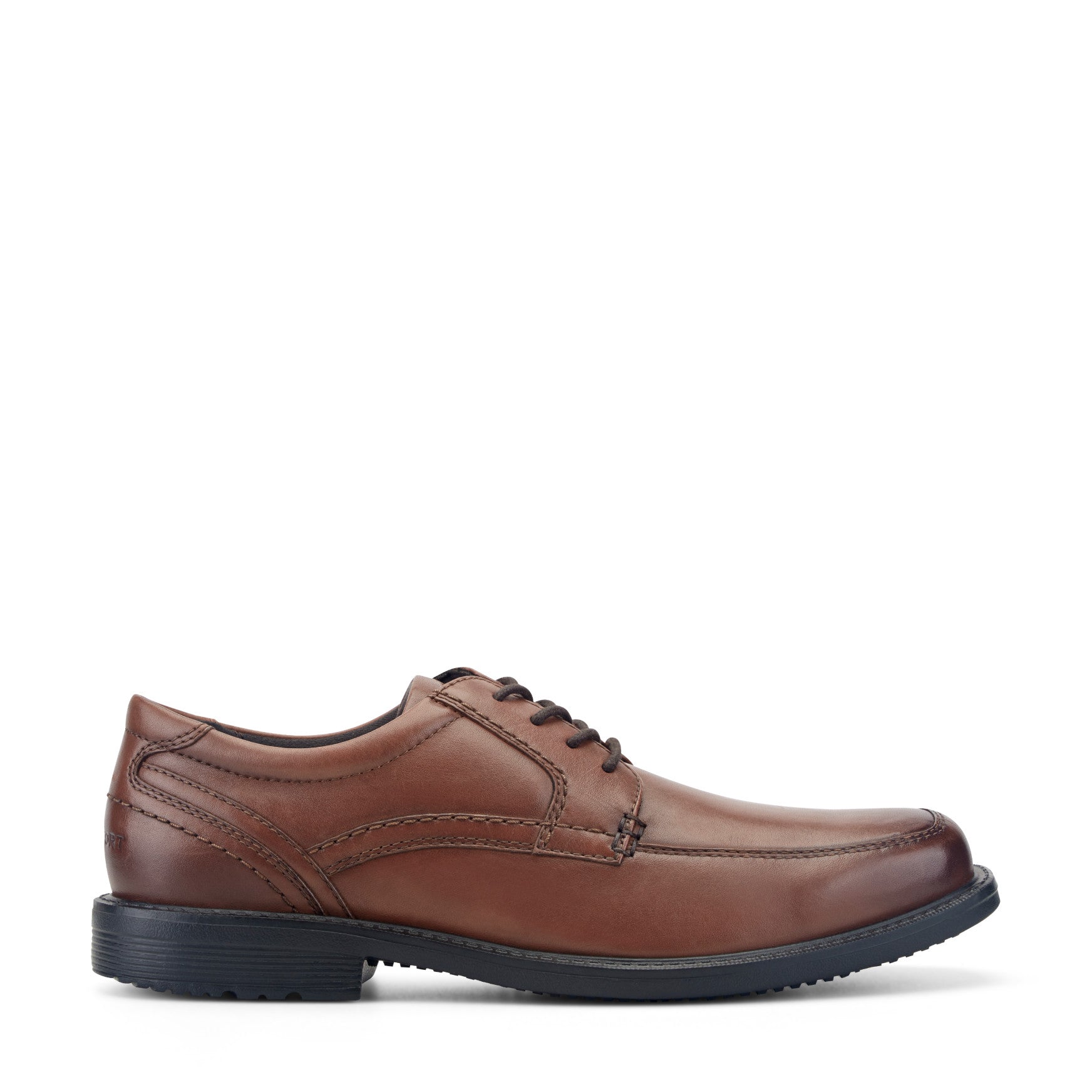 Men's Rockport Style Leader 2 Apron Toe Dress Shoes Wide 14 Brown Leather Men's Rockport Style Leader 2 Apron Toe Dress Shoes Wide 14 Brown Leather