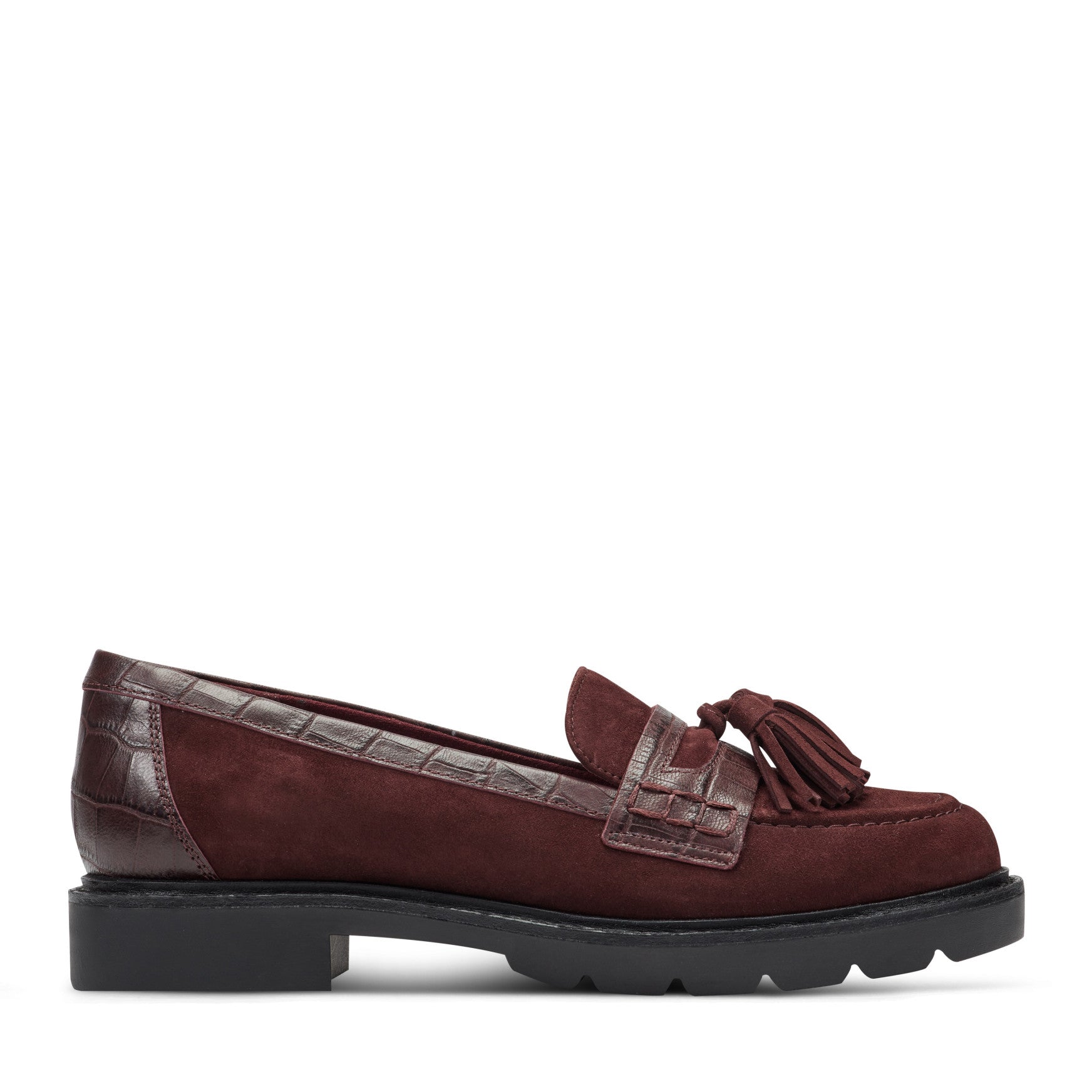Corrente Pelle line Suede Tassel Loafer   Black + Red Size EU 45 Calzoleria Toscana Zula Velour Suede/Leather Penny Loafer  main image 3