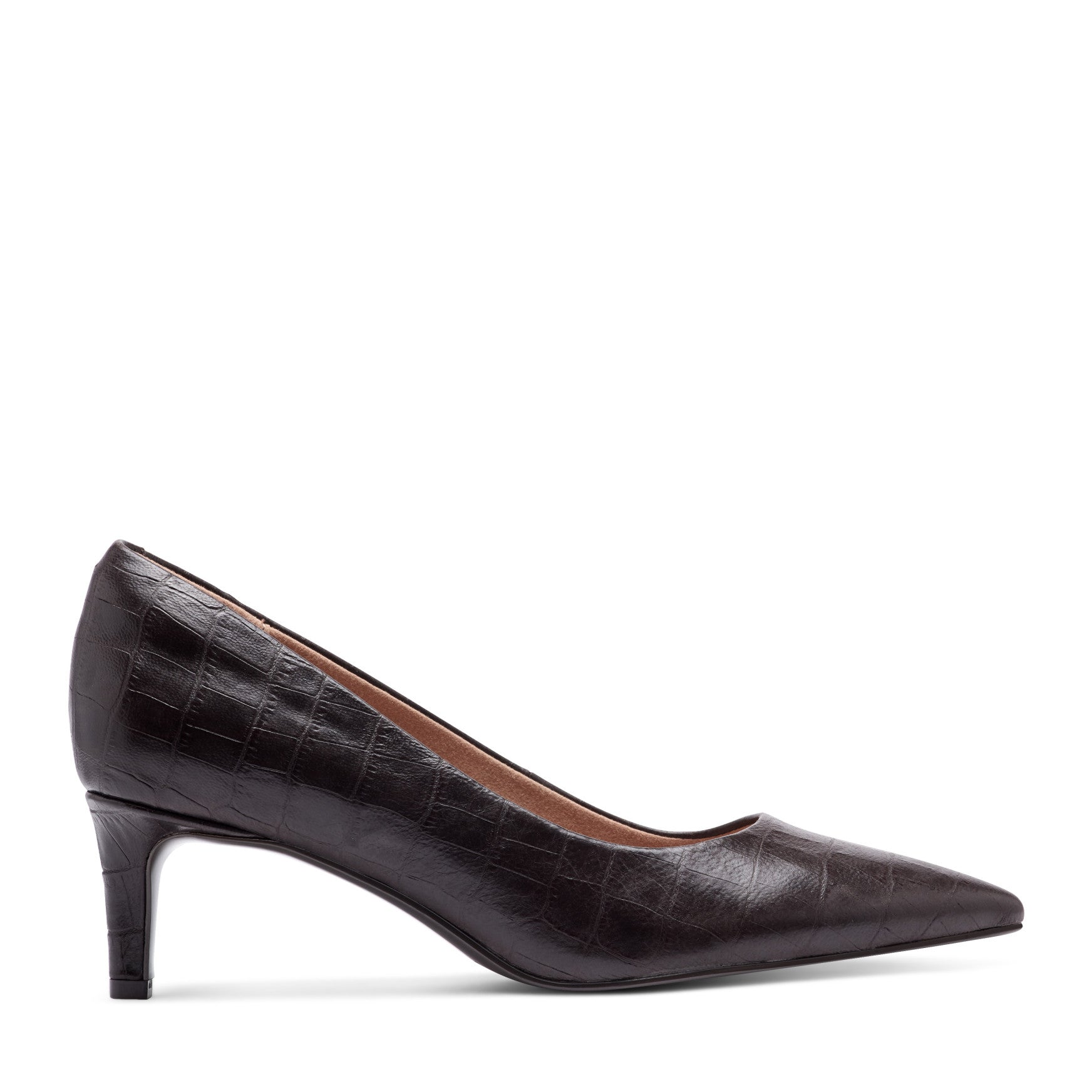 Women's Cindy Total Motion Pumps - Dark Brown Croco Leather | Rockport