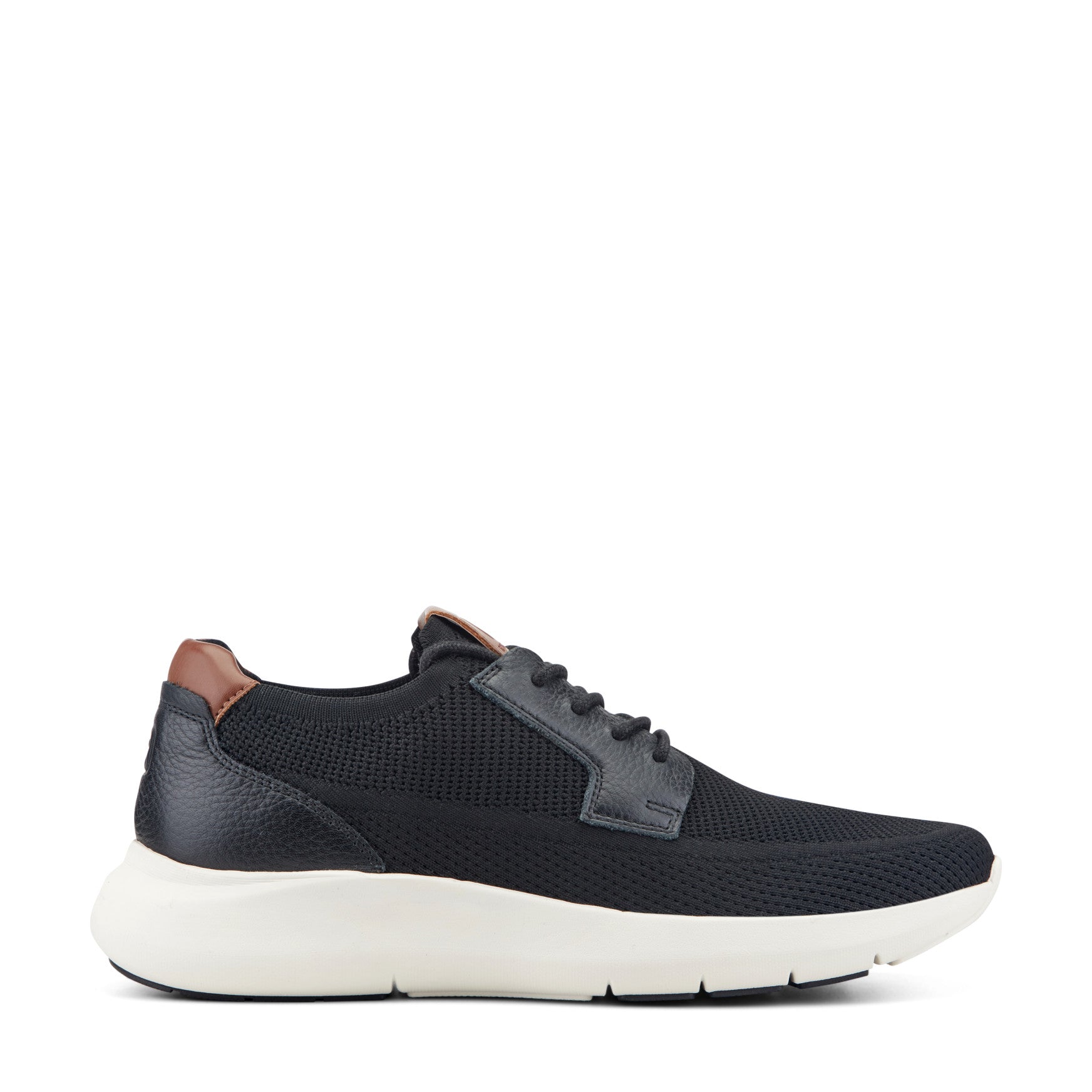 Men's Jaxson Lace-up Casual Sneakers - Black Knit | Rockport