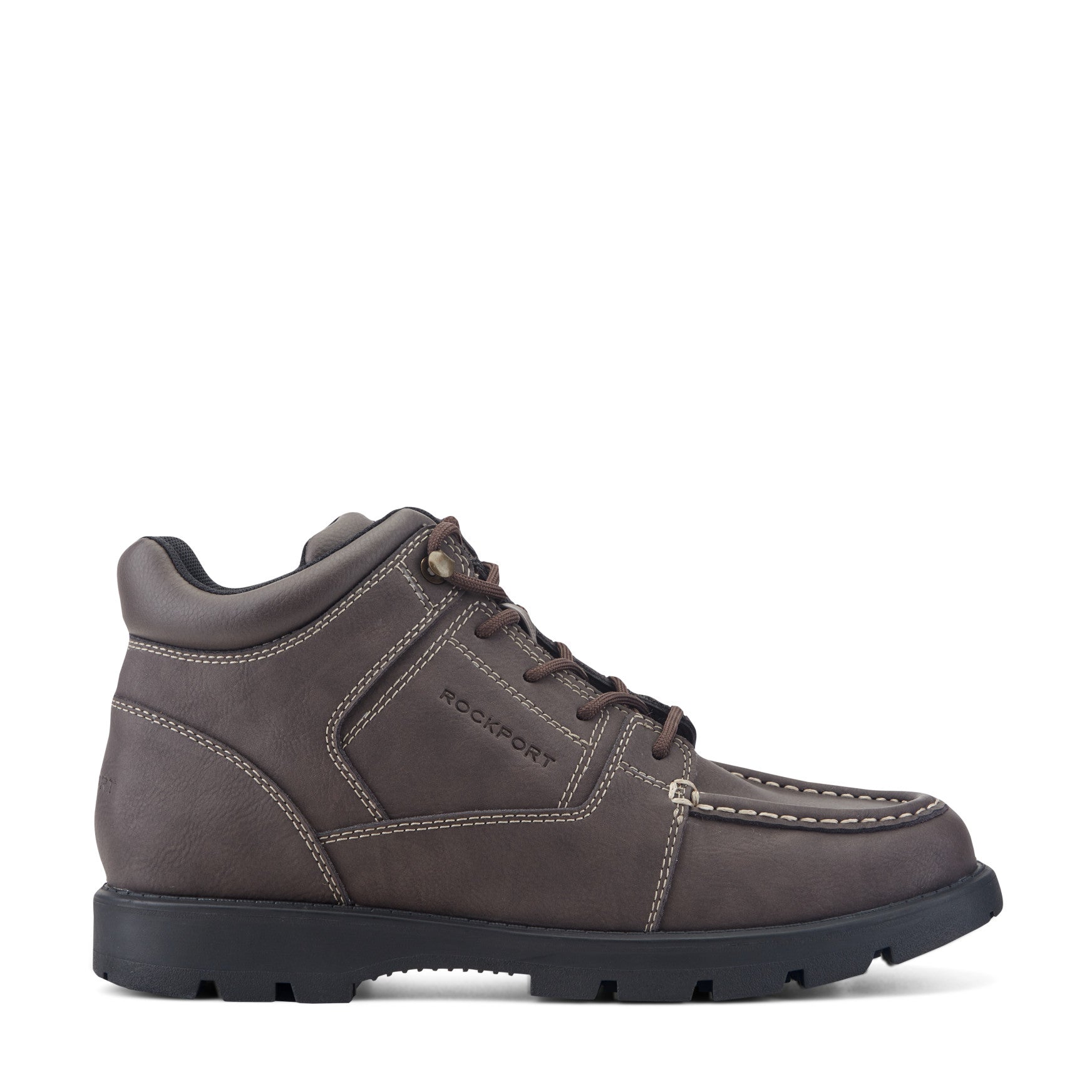 Men's Umber Waterproof Casual Moc Toe Trail Boots - Dark Brown Men's Umber Waterproof Casual Moc Toe Trail Boots - Dark Brown