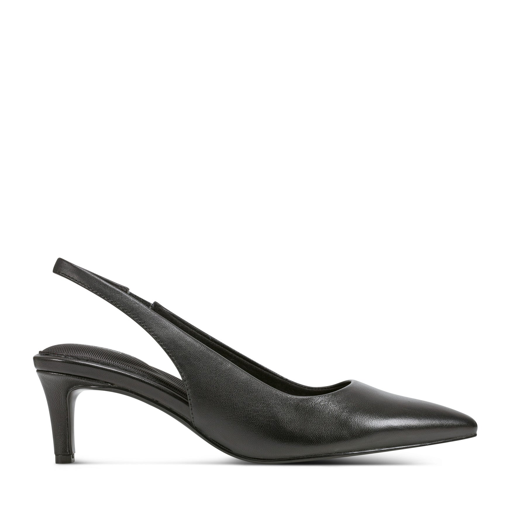 Women's Corine Pointy Toe Slingback Pumps - Black Leather | Rockport