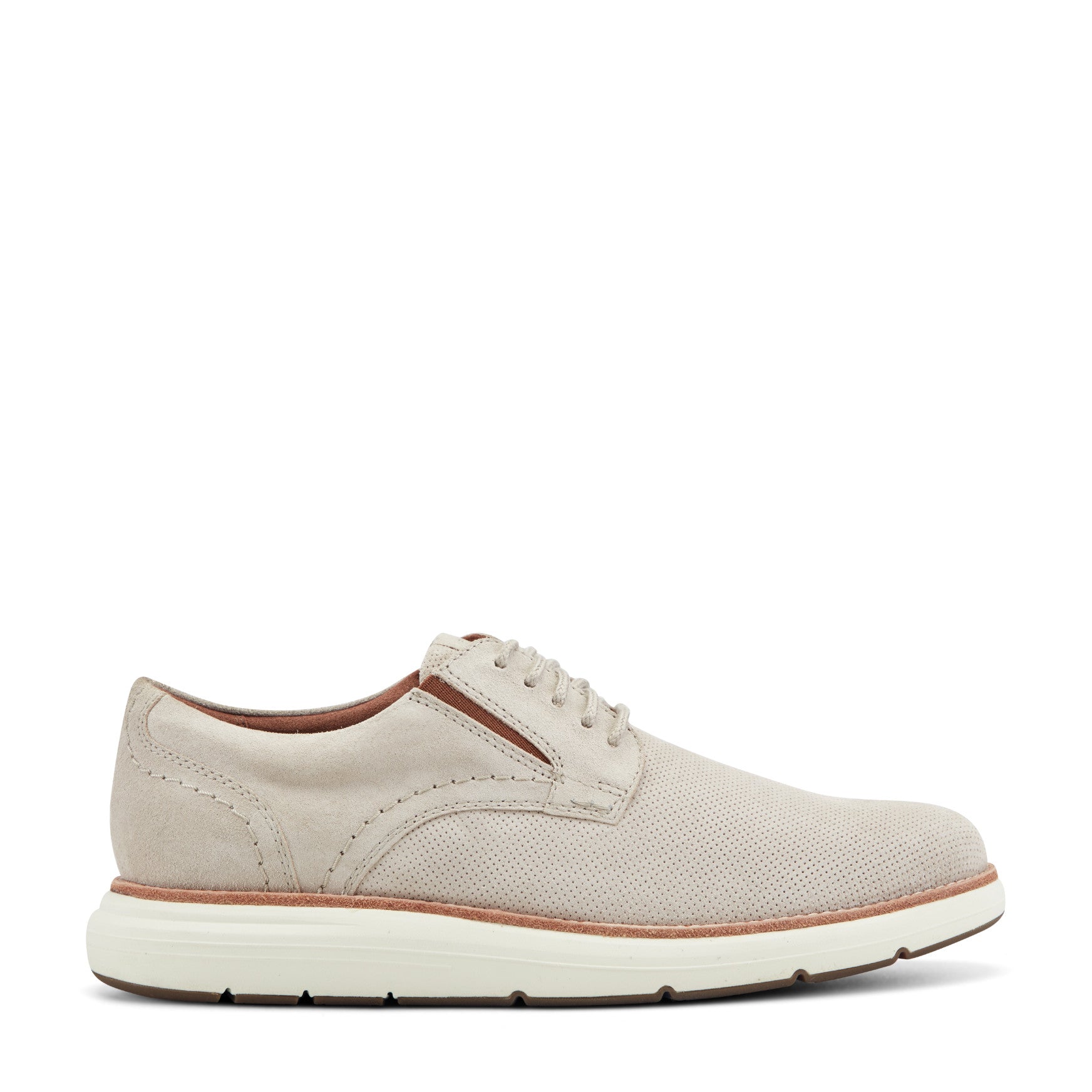 Rockport Taupe Tan Suede Leather Lace Up Oxfords 12 Men main image 4