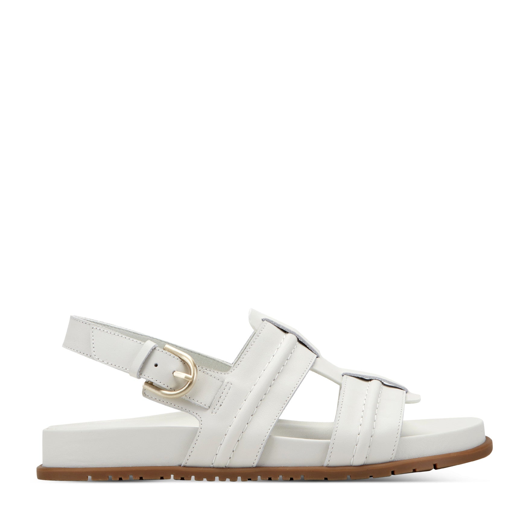 Women's Laina Slingback Fisherman Sandals - White Leather | Rockport