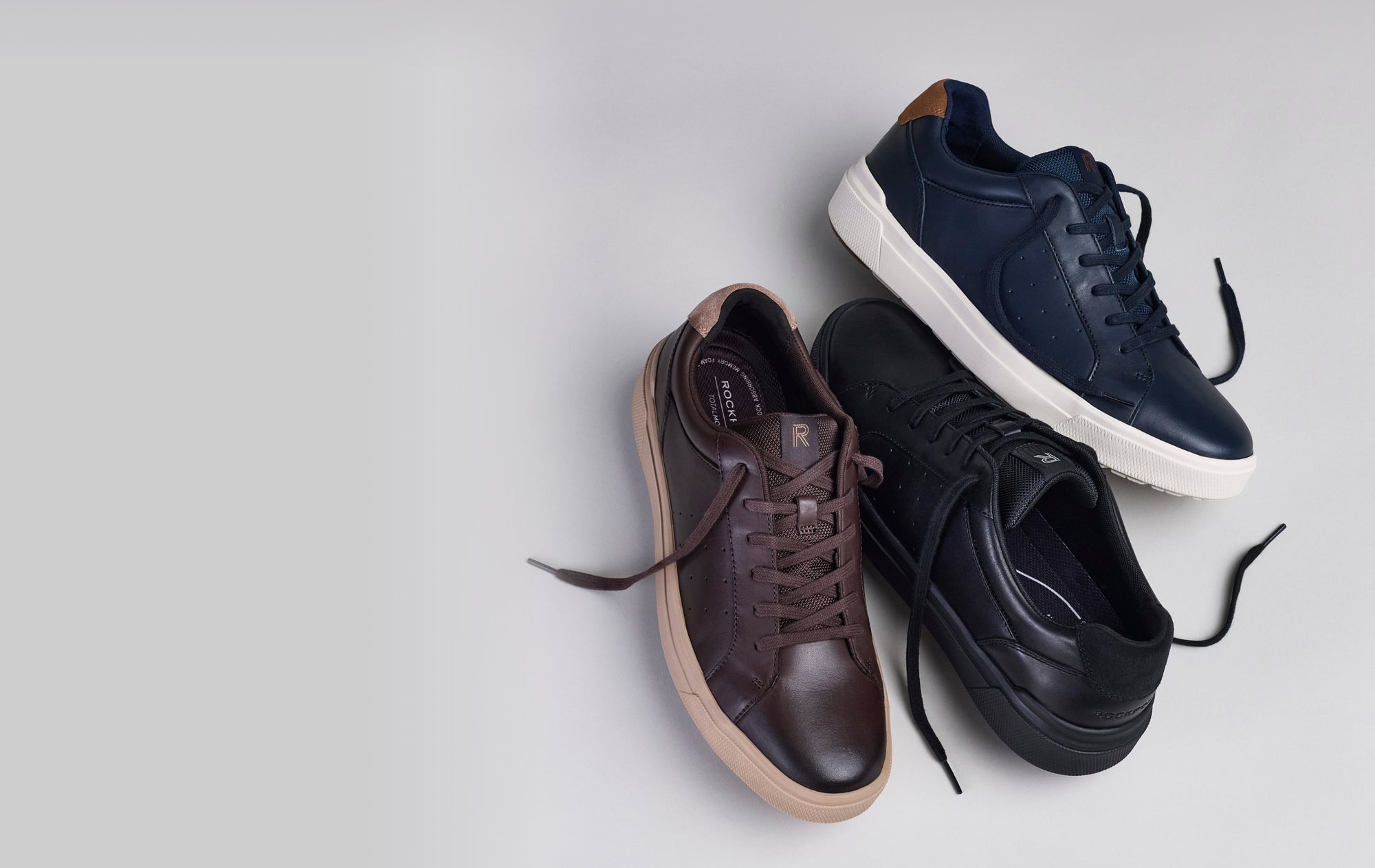Editorial banner featuring Tarquin Sneakers