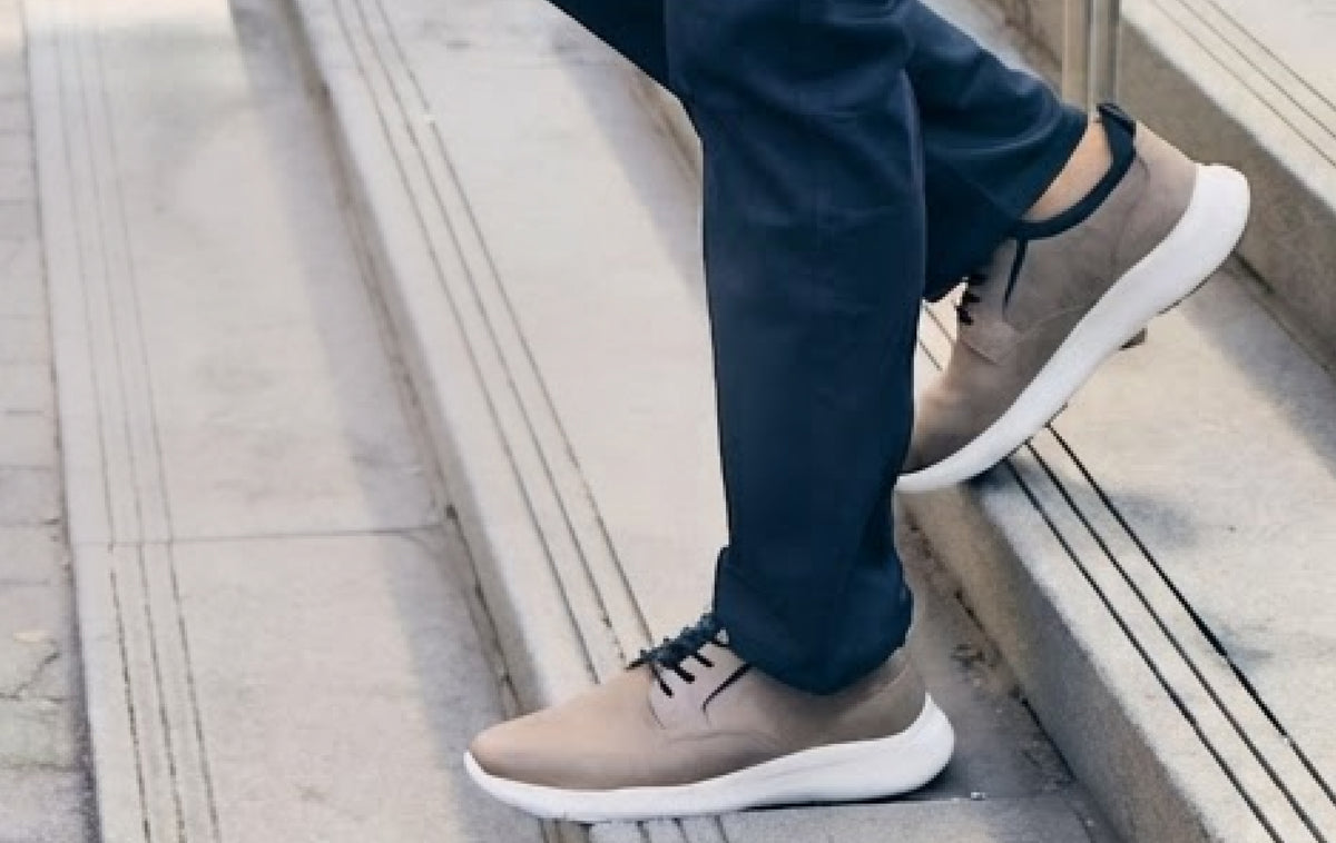 Editorial banner featuring Men's Jeffson Casual Lace-up Sneakers
