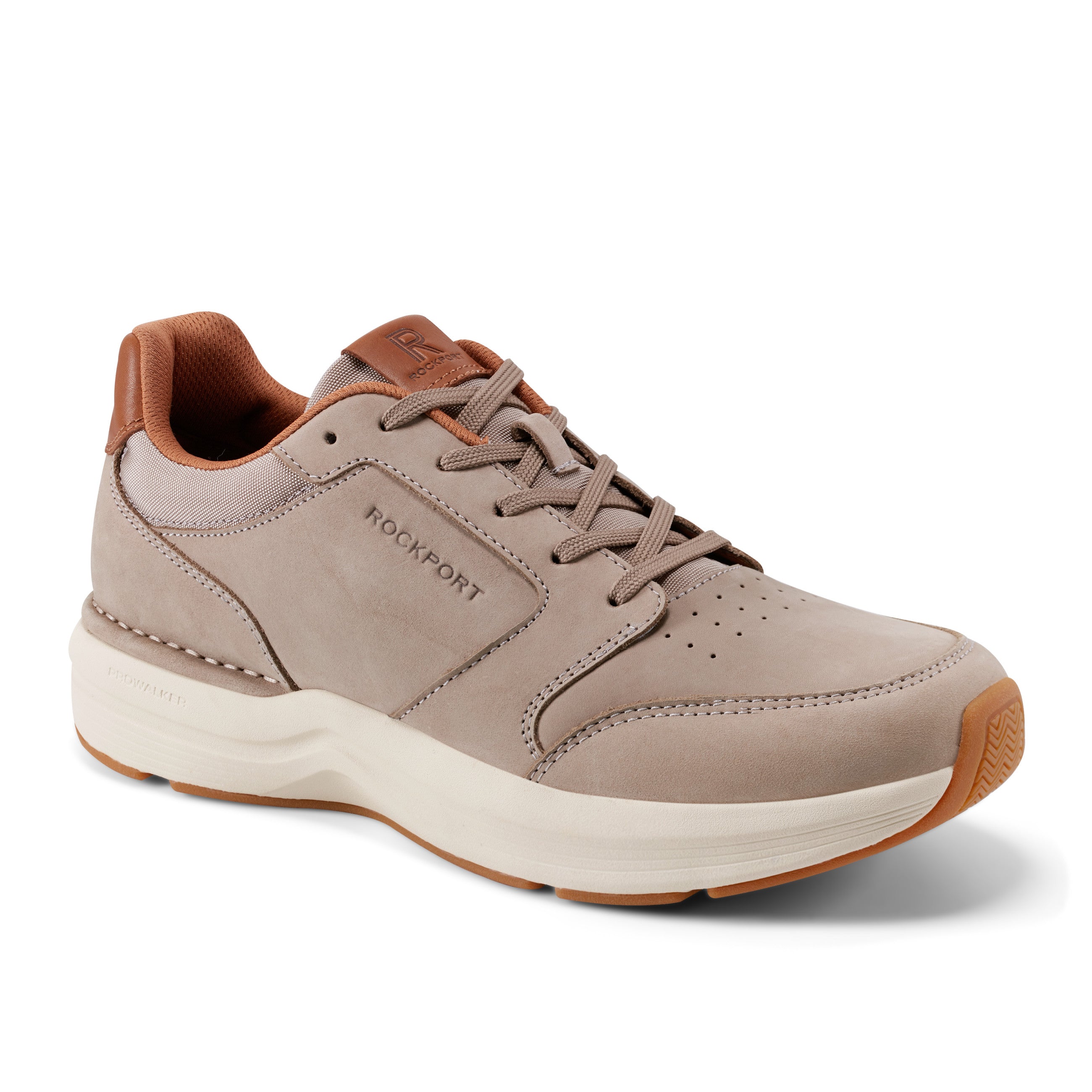 Men's ProWalker Tour Lace-up Casual Sneakers Brown Rockport