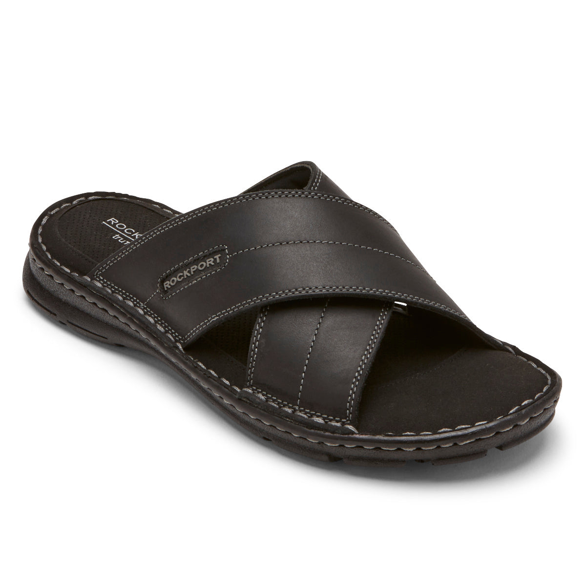 Men's Darwyn Cross Band Slide BLACK Rockport