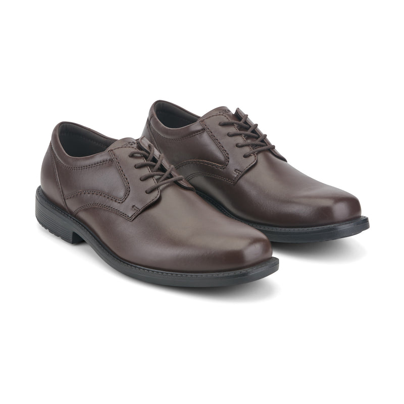 Men's Style Leader 2 Plain Toe Oxford - Dark Brown Leather | Rockport Men's Style Leader 2 Plain Toe Oxford - Dark Brown Leather | Rockport