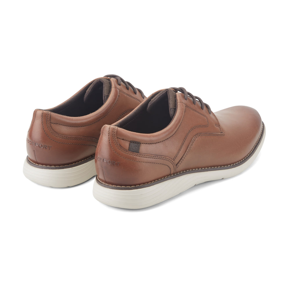 Men's Garett Plain Toe Oxford - Cognac Leather | Rockport