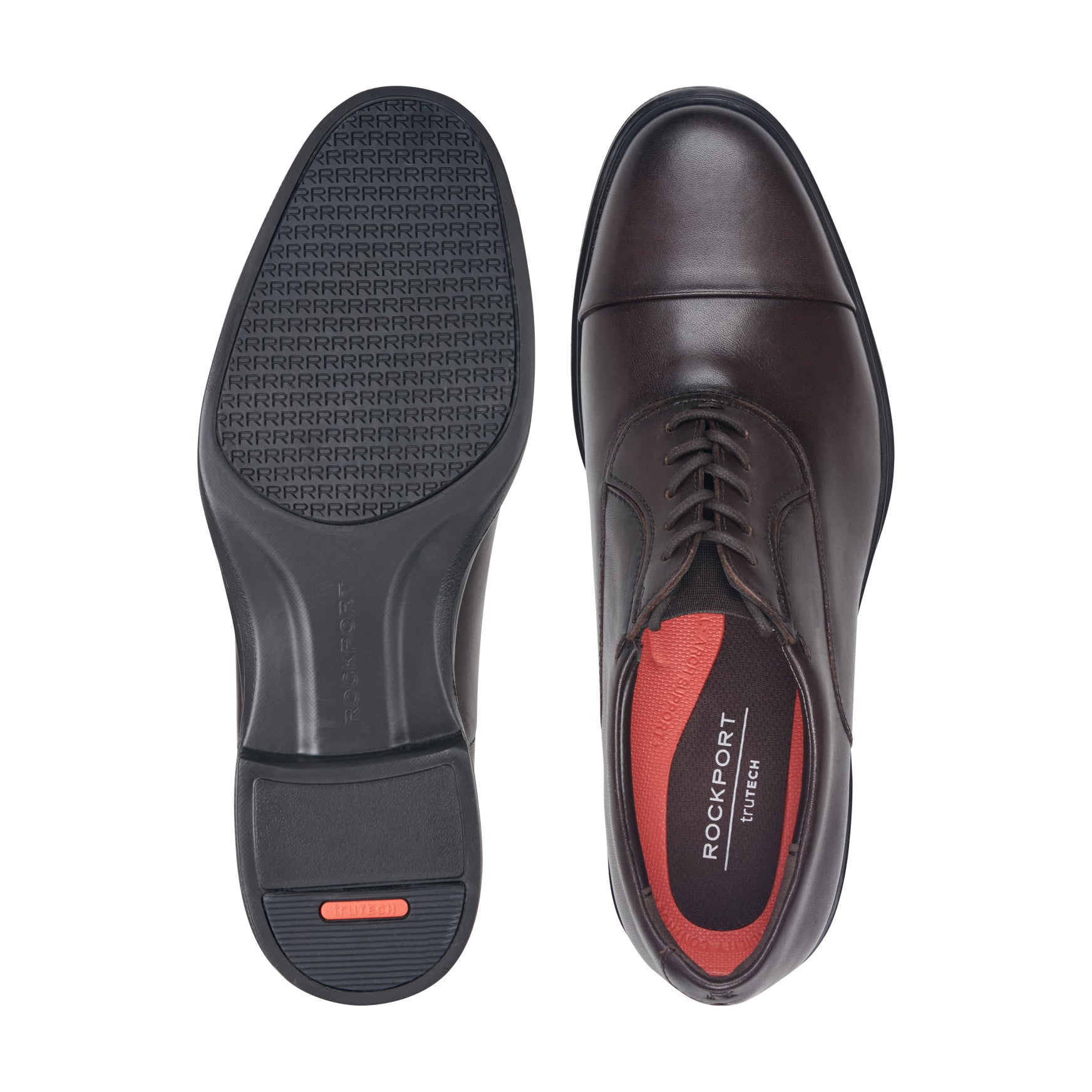 Men's Keefe Dress Cap Toe Lace-up Oxfords - Dark Brown Leather