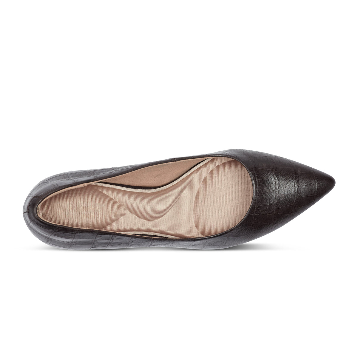 Women's Cindy Total Motion Pumps - Dark Brown Croco Leather | Rockport