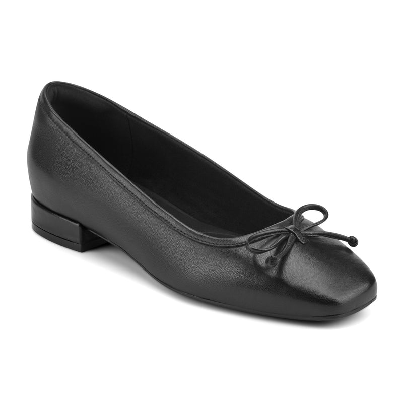 dress flats for women Towed22 Women Flats,Women's Ballet Flats PU Leather Dress Shoes Comfortable Round Toe Slip on Flats with Floral Eyelets,Black