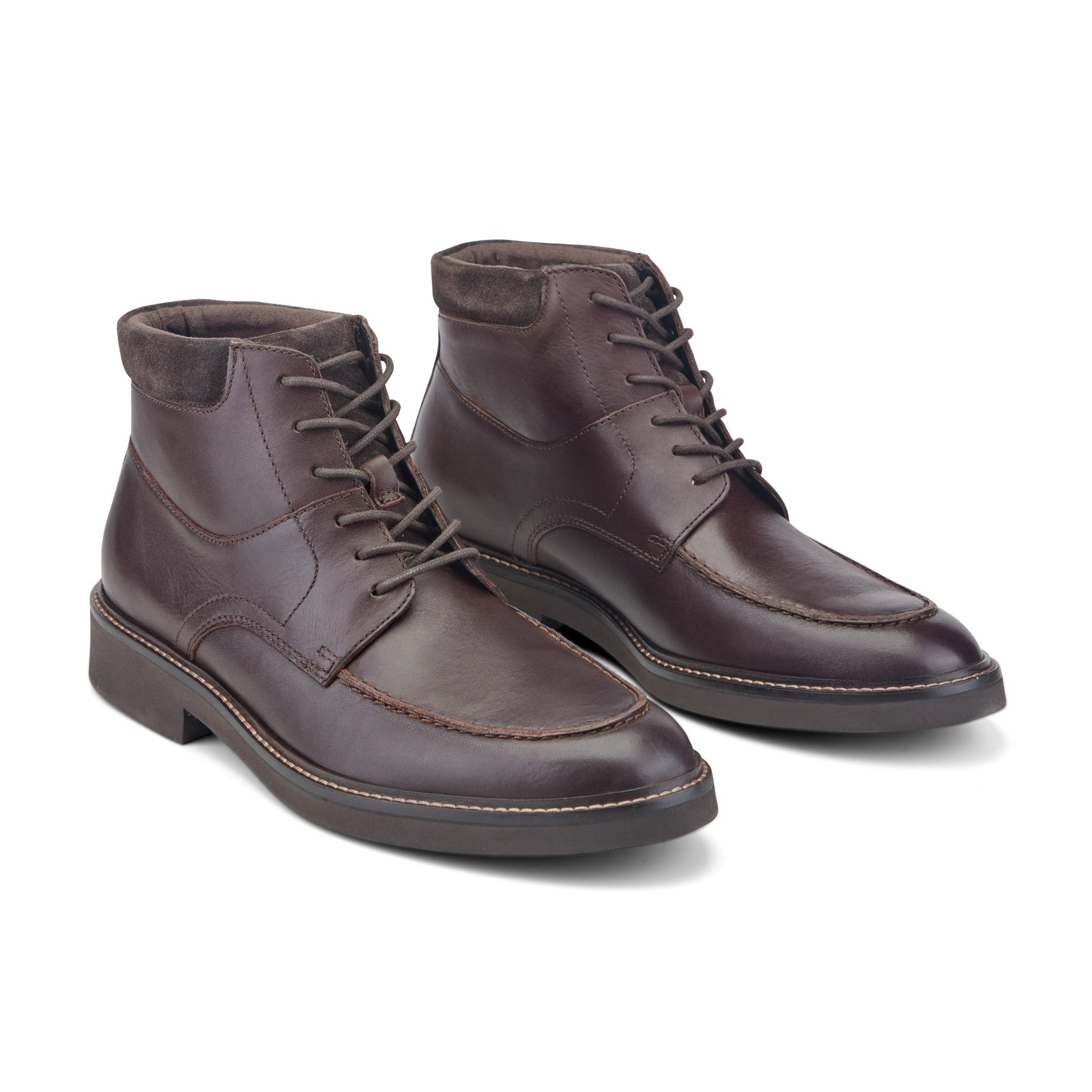 Men's Macklin Moc Toe Lace-Up Leather Boots