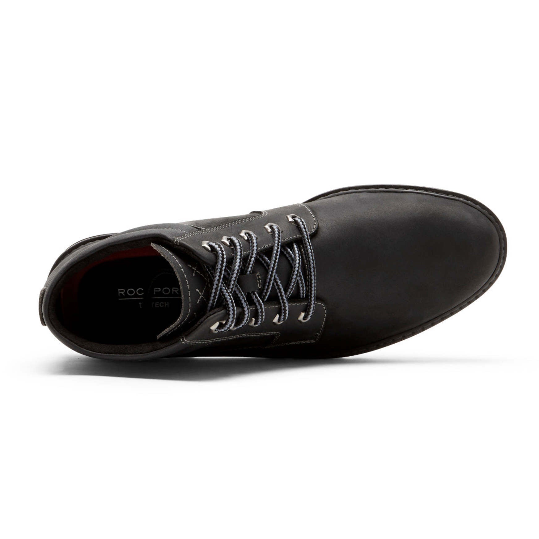 NWT ROCKPORT Mens Black Waterproof Non-Slip Round Toe Leather Boots Shoes 10 M NWT ROCKPORT Mens Black Wea Ready Round Toe Wedge Leather  main image 4