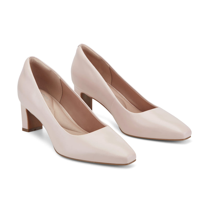 Women's Total Motion Merida Classic Dress Pumps - Light Pink Leather | Rockport Women's Total Motion Merida Classic Dress Pumps - Light Pink Leather | Rockport