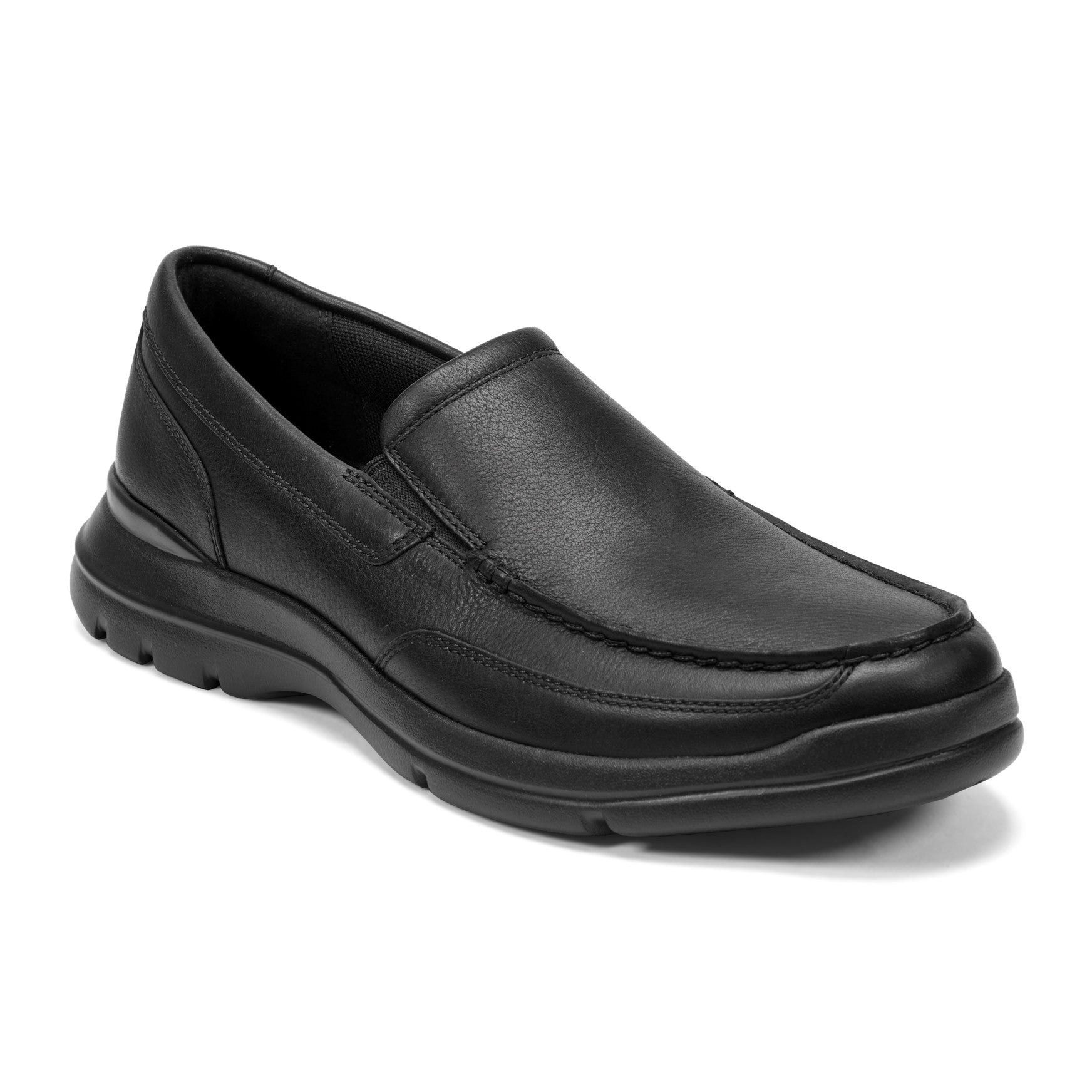 black men's dress shoes slip on Slip-Ons Loafers Mens Classic Business Formal Pointed Toe Oxford Shoes(Black,6.5) Sleek and sophisticated LEATHER SLIP-ON SHOES - BLACK