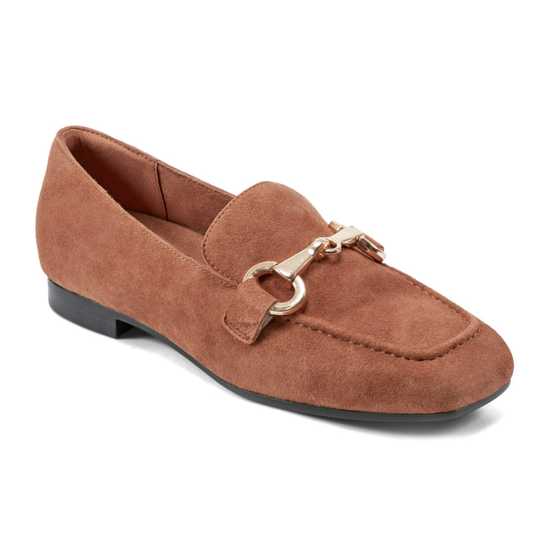 Rockport Women's Polly Slip On Dress Loafers - Brown - 9 Rockport Women's Polly Slip On Dress Loafers - Brown - 9