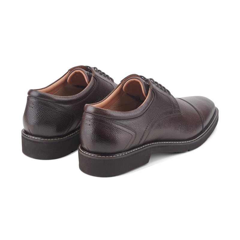 Men's Findlay Dress Lace-up Almond Toe Oxfords - Dark Brown Leather | Rockport Men's Findlay Dress Lace-up Almond Toe Oxfords - Dark Brown Leather | Rockport
