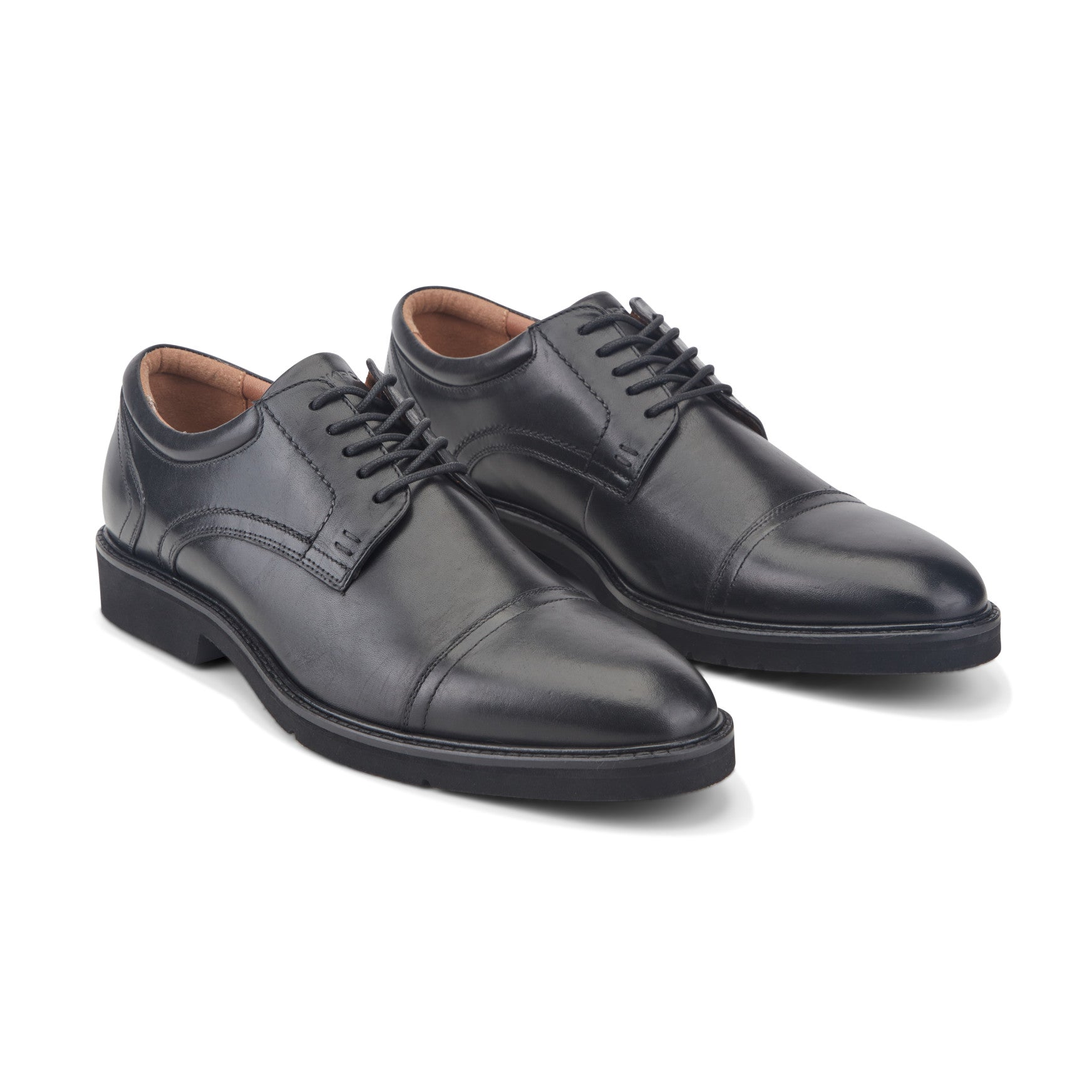 Men's Findlay Dress Lace-up Almond Toe Oxfords - Black Leather | Rockport Men's Findlay Dress Lace-up Almond Toe Oxfords - Black Leather | Rockport