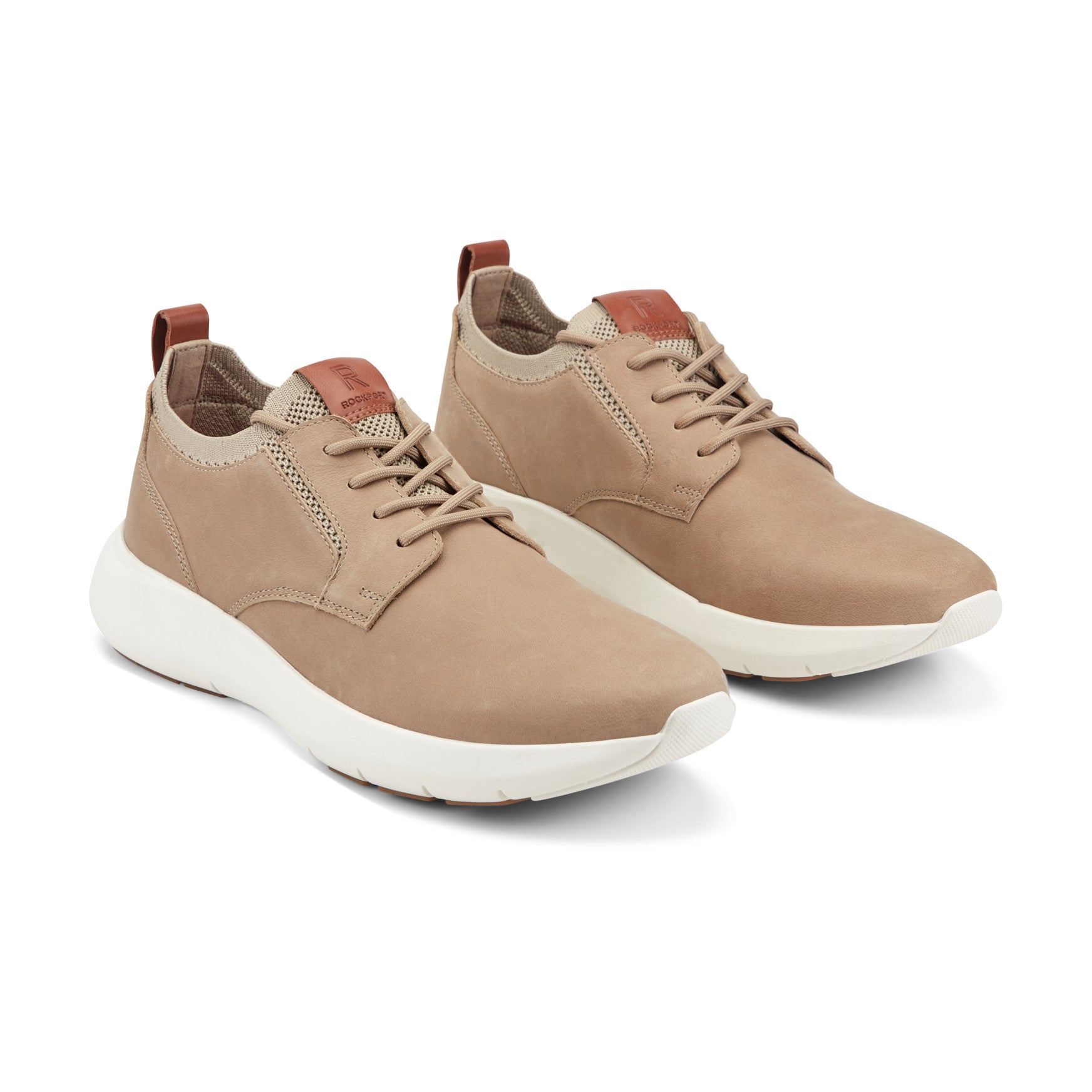 Men's Jonston Lace-up Casual Sneakers - Taupe Leather | Rockport