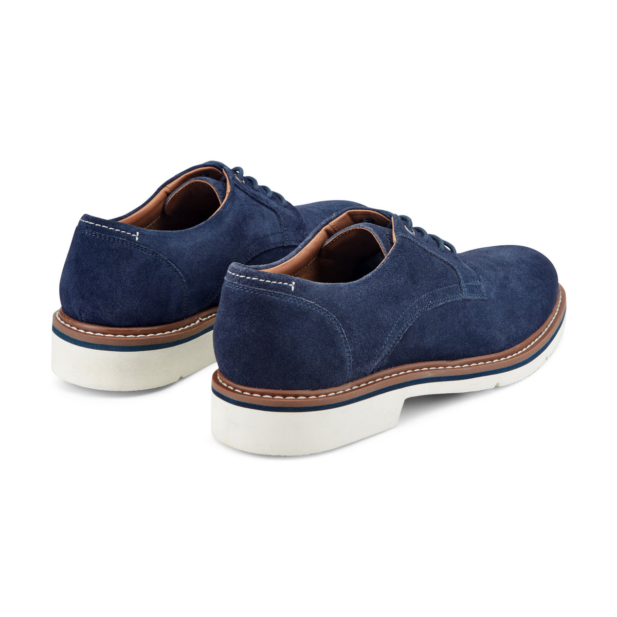 Men's Foley Lace-up Casual Oxfords - Navy Blue Suede | Rockport