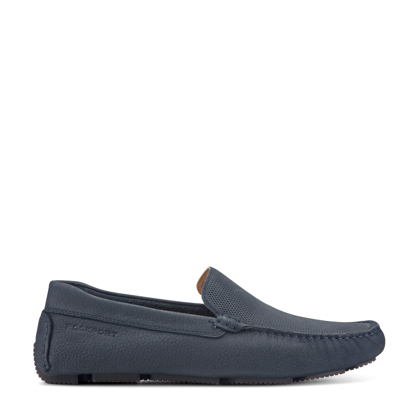吏 Men's Rhyder Venetian Loafers - Black Leather | Rockport
