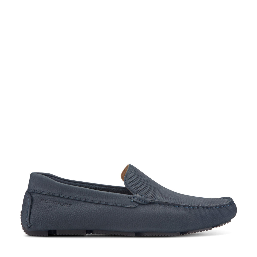 Men's Rodger Loafers - Dark Blue Suede | Rockport