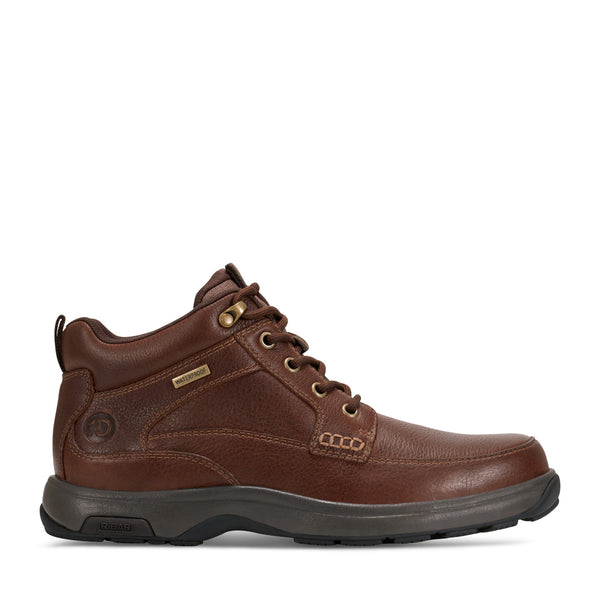 Men's 8000 Waterproof Mid Boot - Dark Brown Leather | Rockport