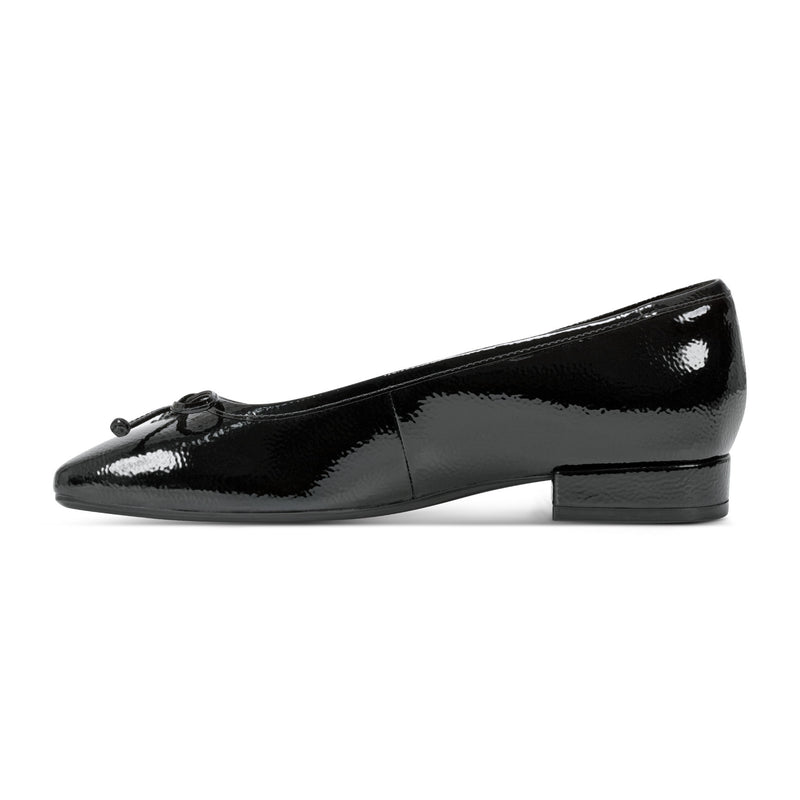 Women's Sadie Square Toe Slip-on Ballet Dress Flats - Black Patent | Rockport Women's Sadie Square Toe Slip-on Ballet Dress Flats - Black Patent | Rockport