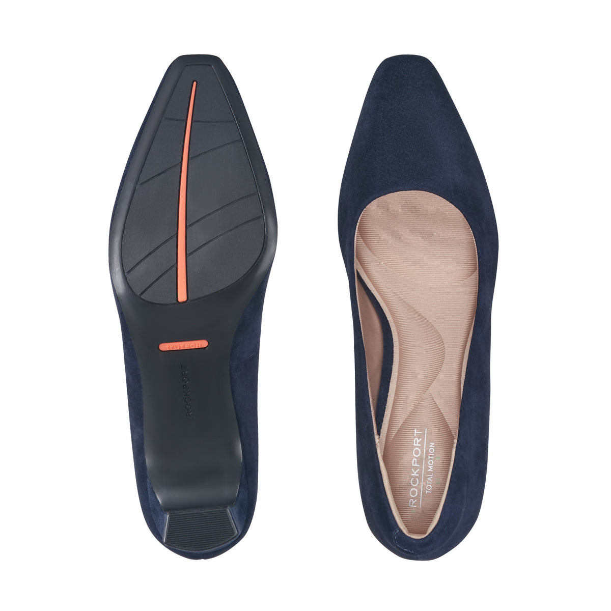 Women's Total Motion Merida Classic Dress Pumps - Dark Blue Suede ...