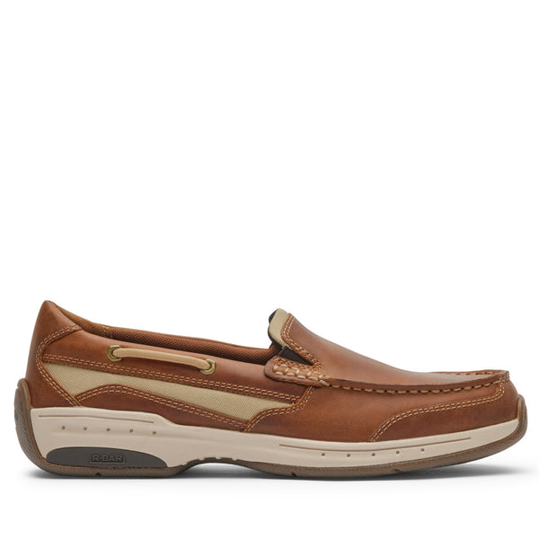 Men's Captain Venetian Boat Shoe - Tan Leather | Rockport
