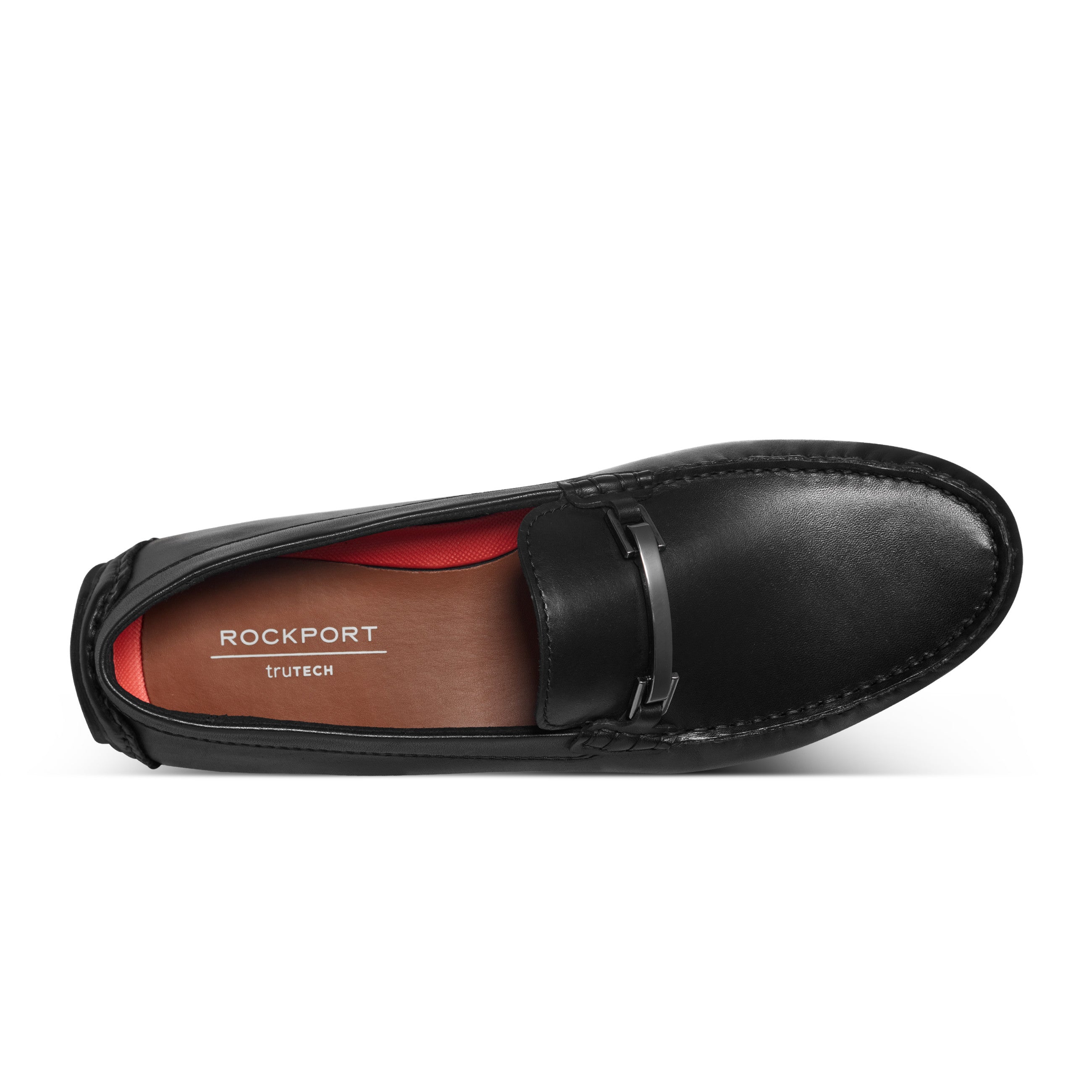 Men's Dirk Casual Slip-on Flat Loafers Black Rockport