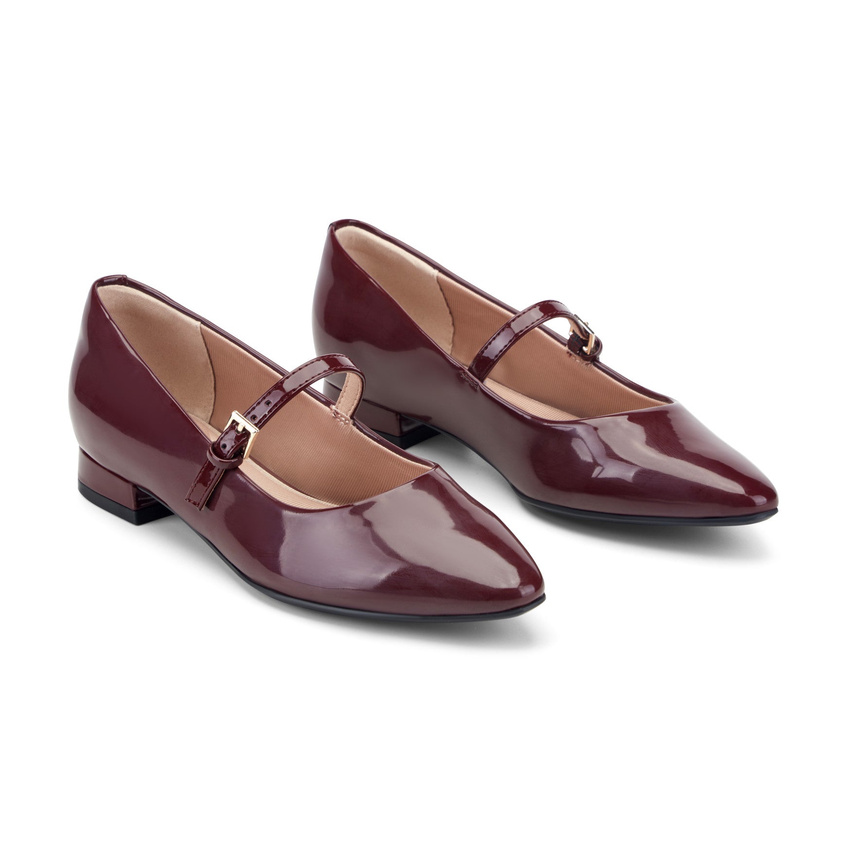 Women's Taren Total Motion Pointy Toe Dress Flats - Dark Red | Rockport Women's Taren Total Motion Pointy Toe Dress Flats - Dark Red | Rockport