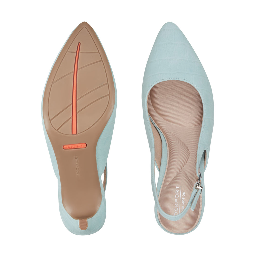 Women's Jolie Total Motion Dress Pumps - Light Blue Leather | Rockport
