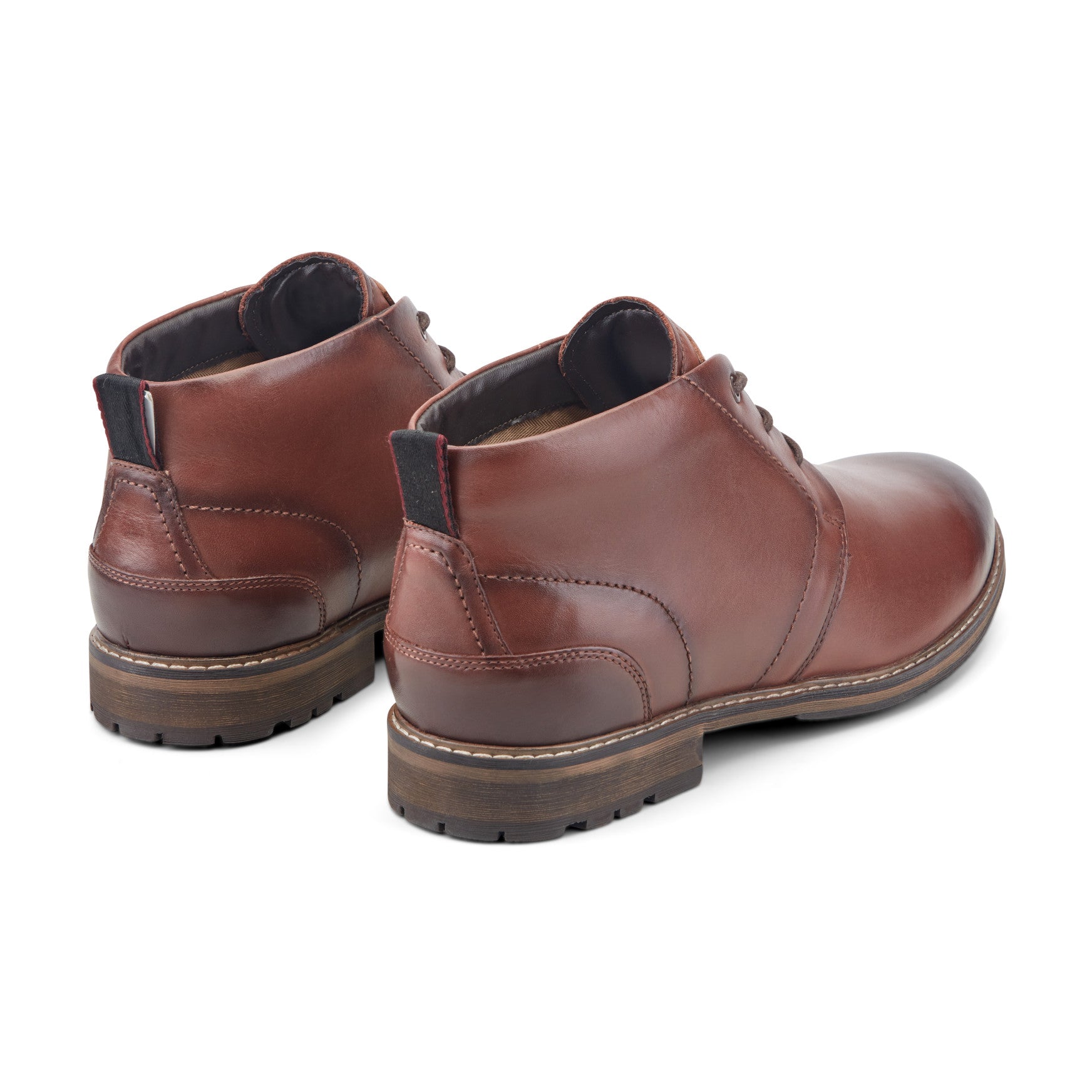 mens brown lace up dress boots Lace-up Boot acid and organic fat resistant Brown Goodyear Welt Lace Up