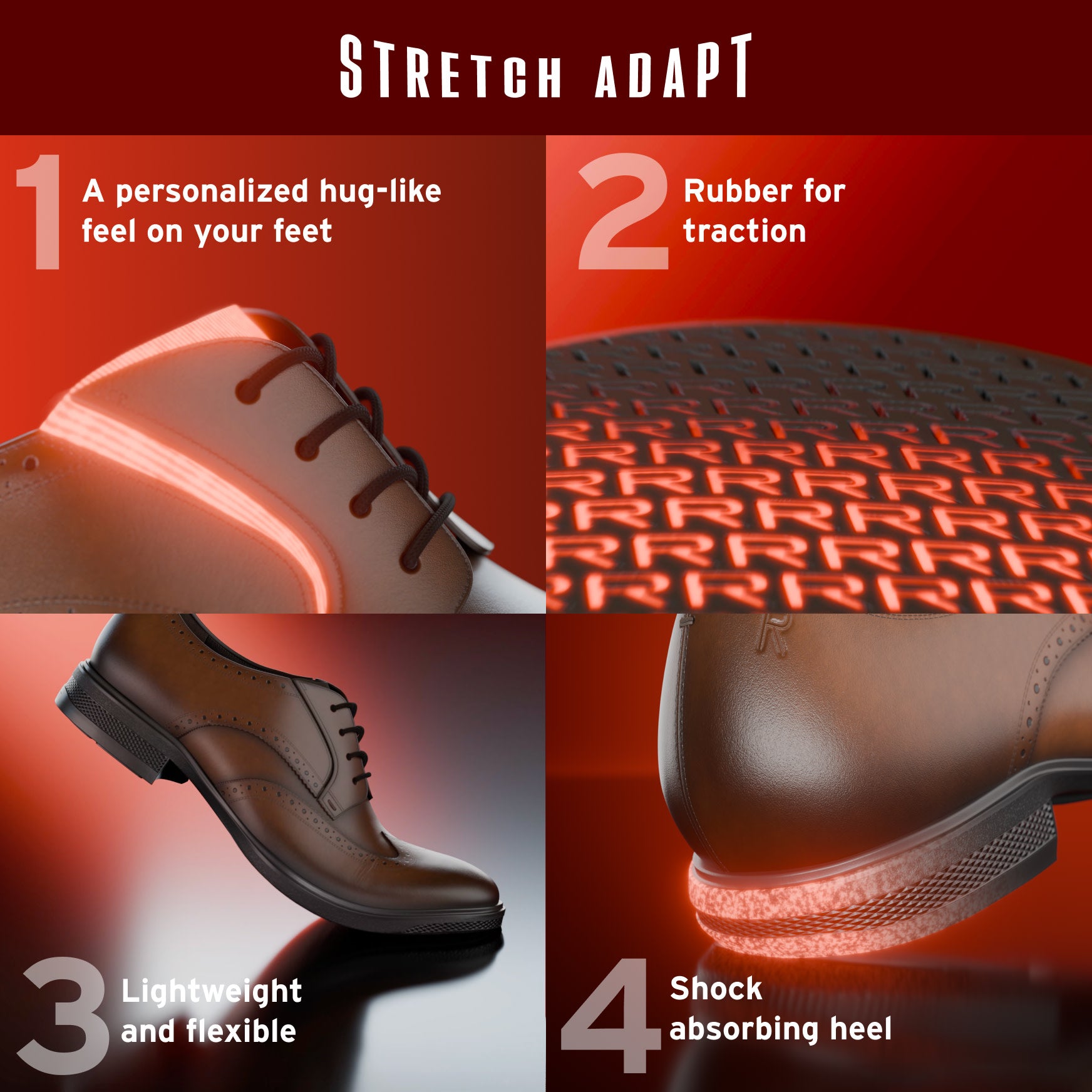 Men's Keegan Dress Wing Tip Lace-up Oxfords