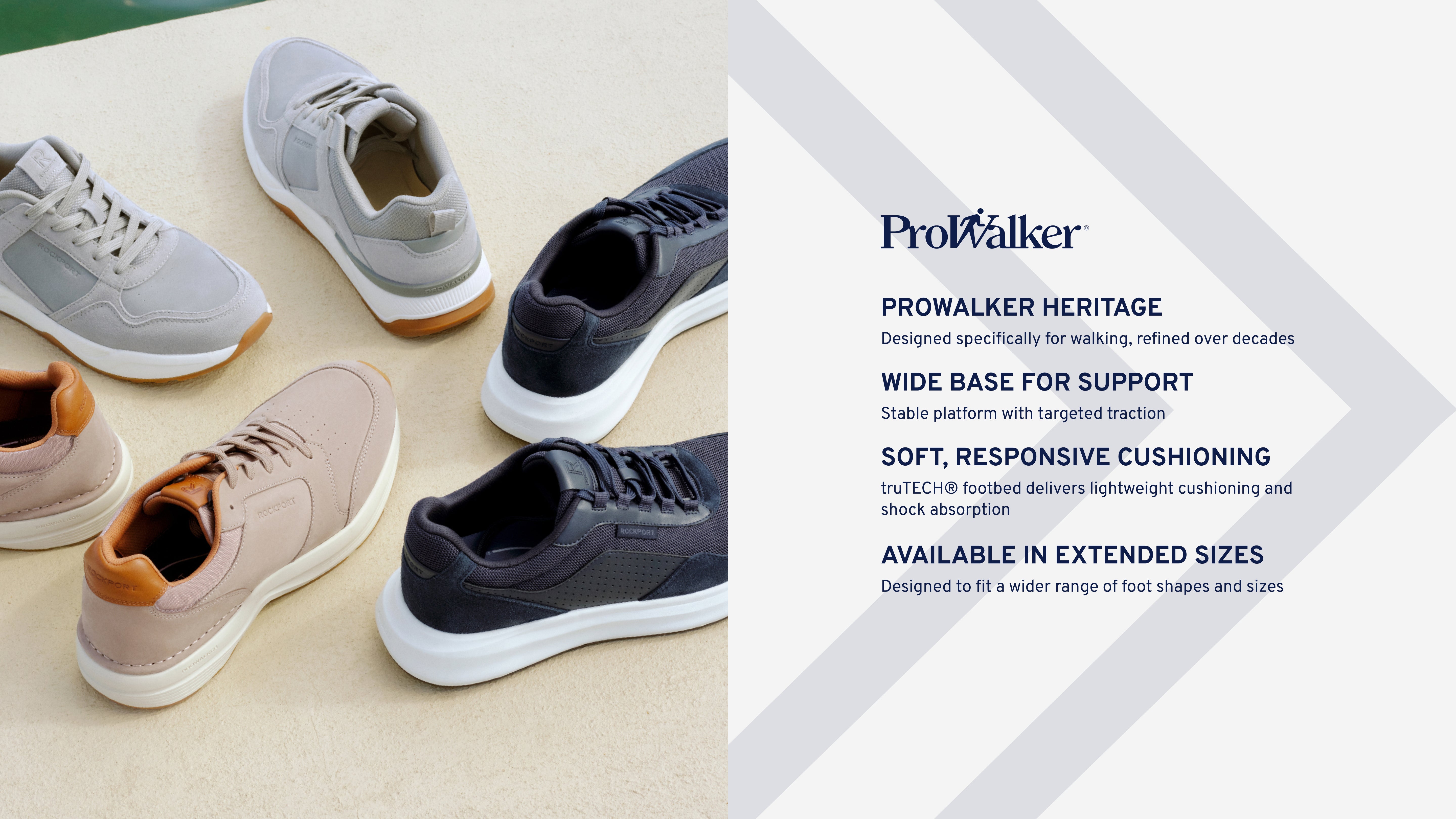 Men's ProWalker Tour Lace-up Casual Sneakers - Taupe | Rockport