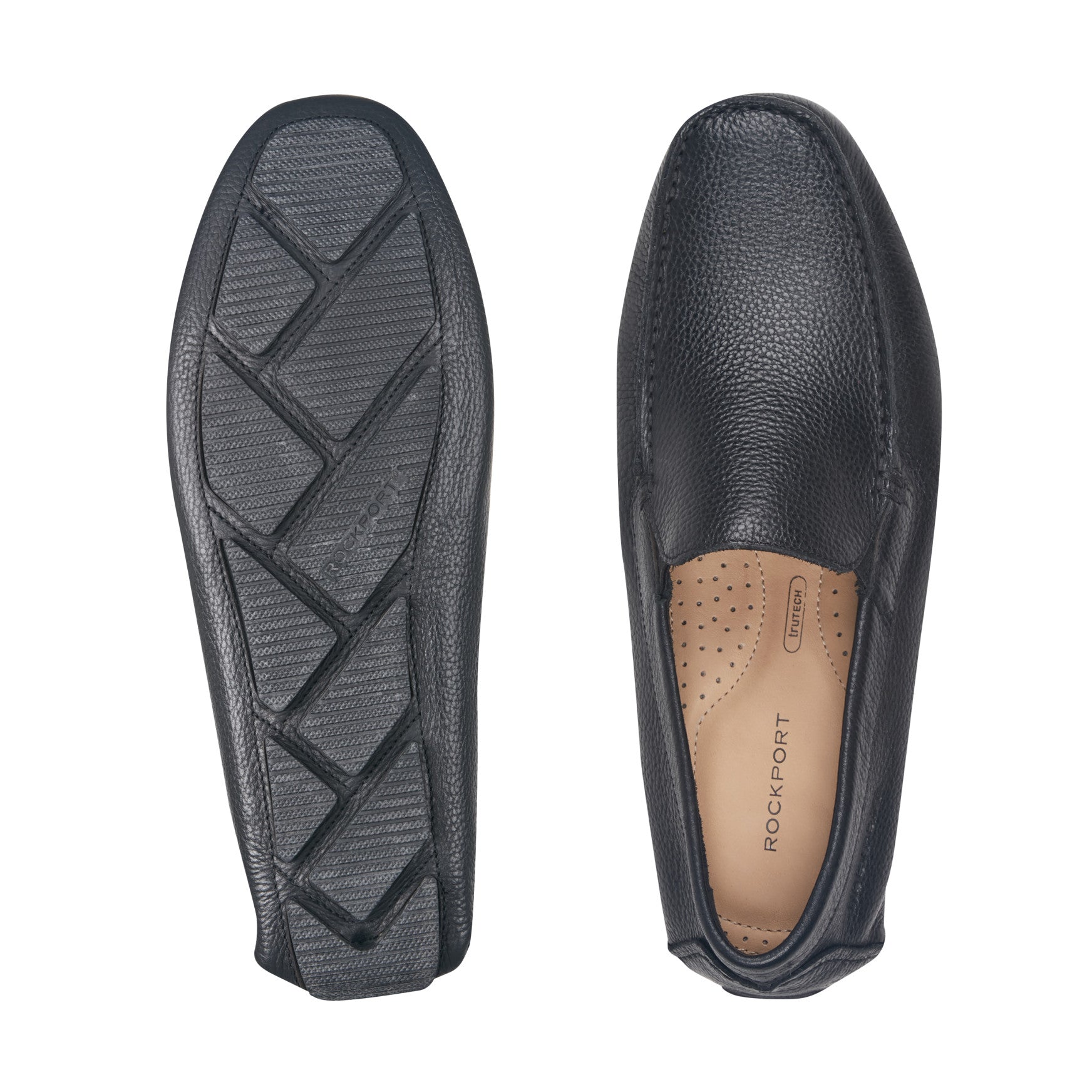 サンドローネ ファデュイ マント Men's Rhyder Venetian Loafers - Black Leather | Rockport