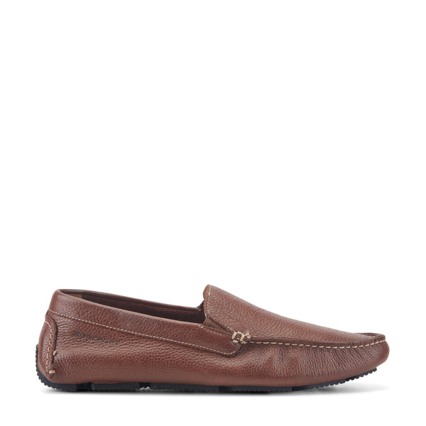 Men's Rhyder Venetian Loafers - Mahogany Leather | Rockport