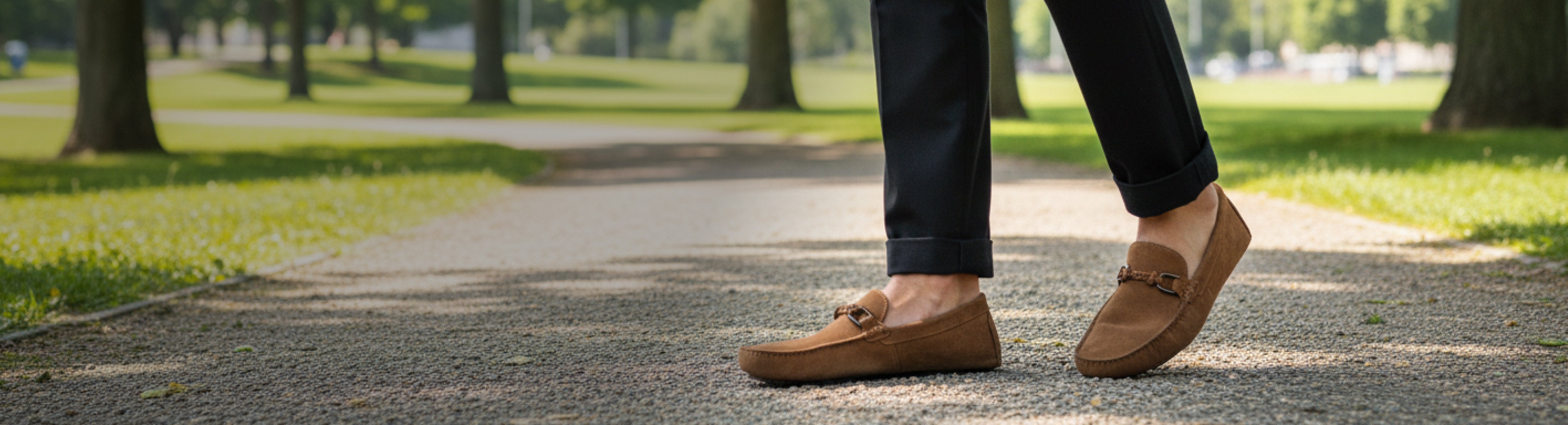 Editorial banner featuring casual collection style