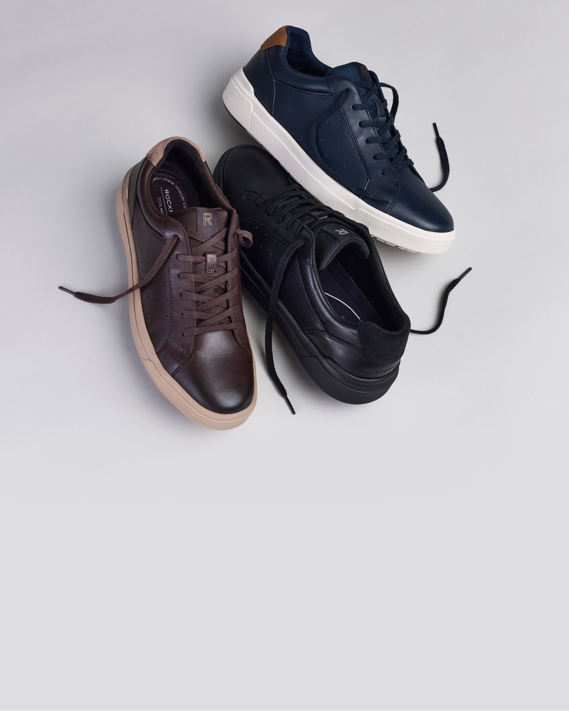 Editorial banner featuring Tarquin Sneakers