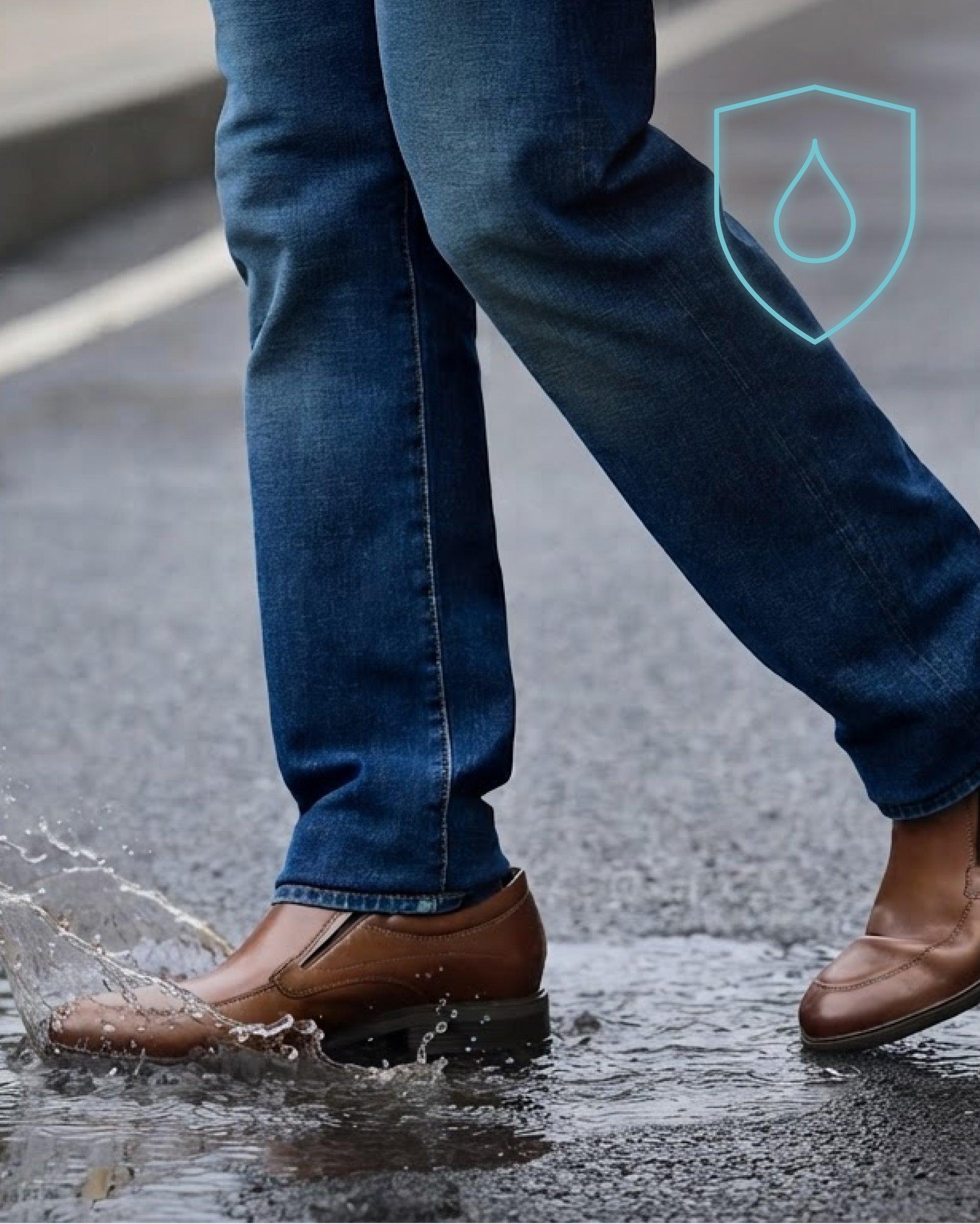 Editorial banner featuring Men's Odell Waterproof Loafers