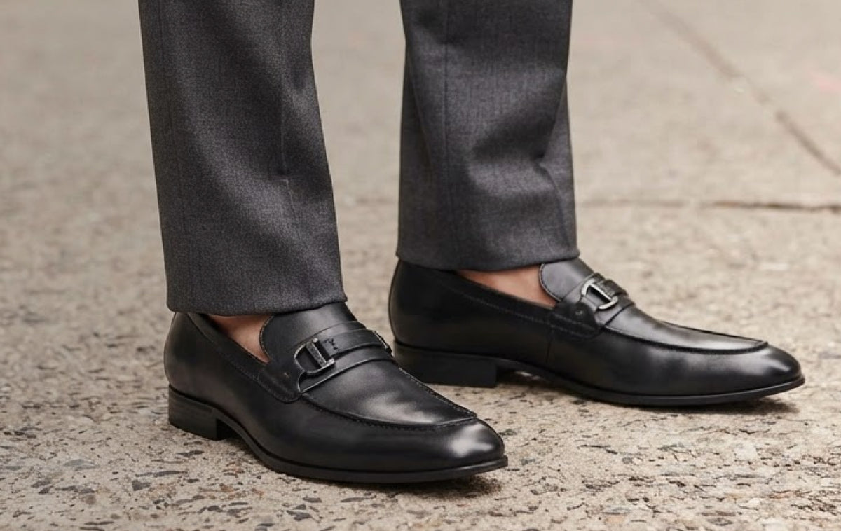 Editorial banner featuring Men's Carlo Loafers