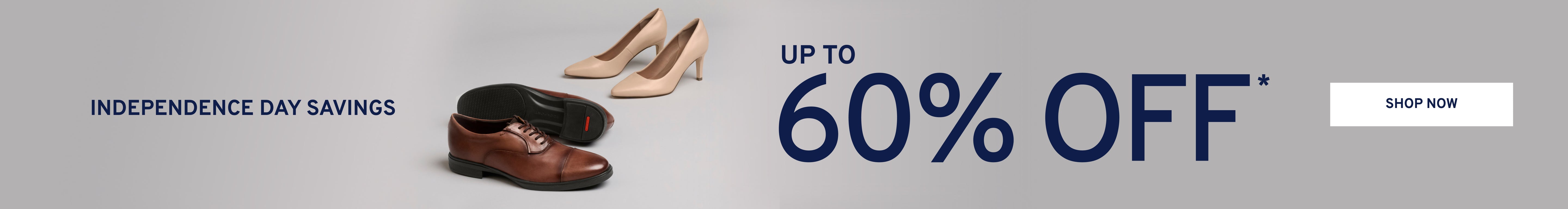 Promotional banner featuring up to 60% off