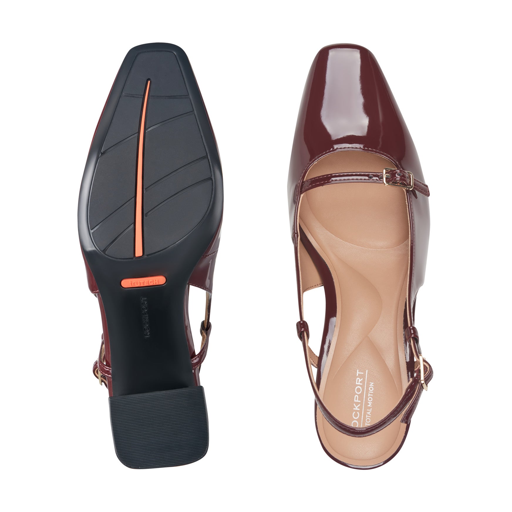 Women's Total Motion Darby Pumps - Dark Red Patent | Rockport