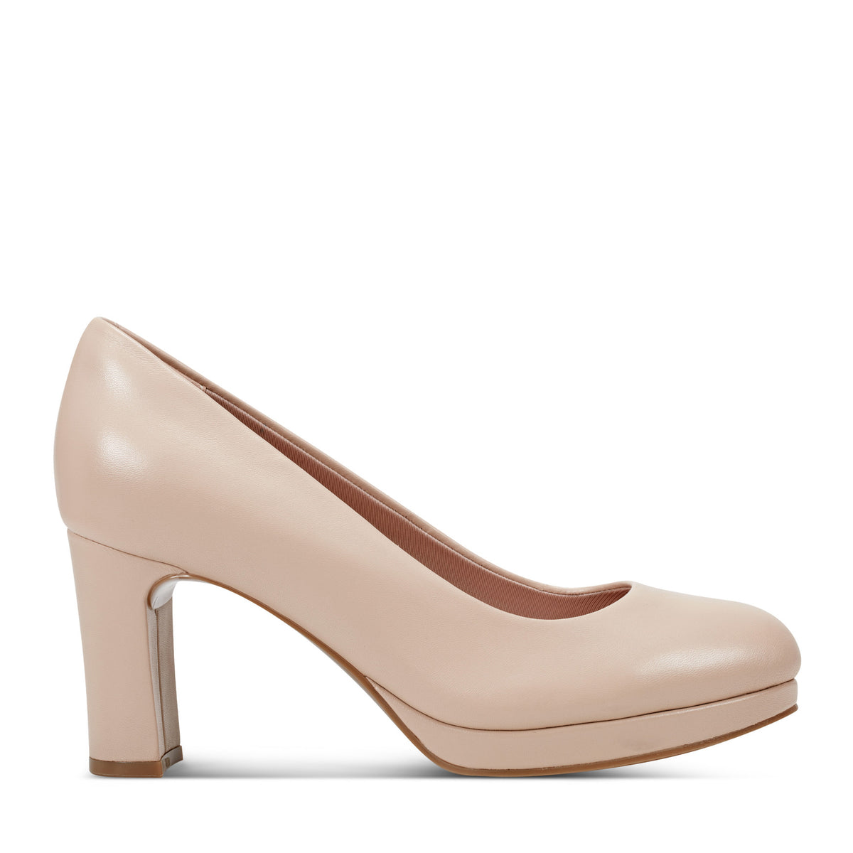 Women's Carmen Total Motion Platform Pumps - Light Natural Leather ...