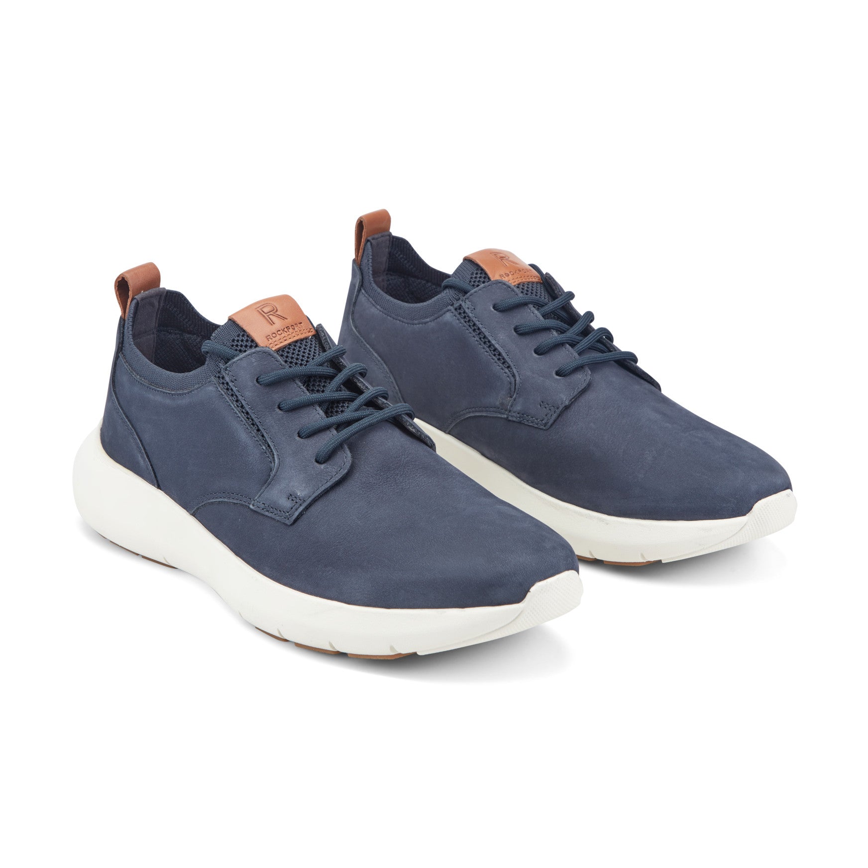 Men's Jonston Lace-up Casual Sneakers - Dark Blue Leather | Rockport